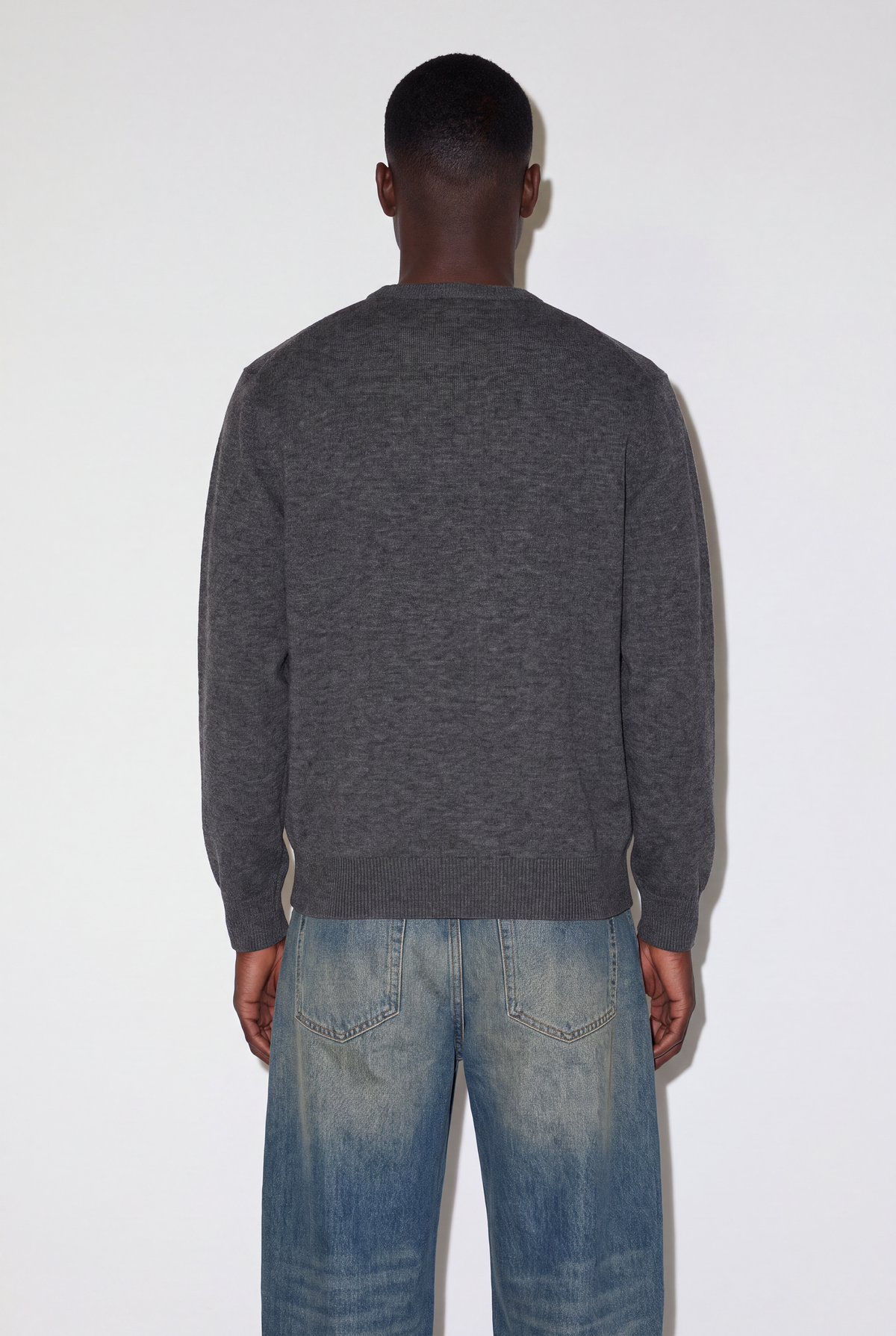 Camisola Gola Redonda - Smoked Pearl
