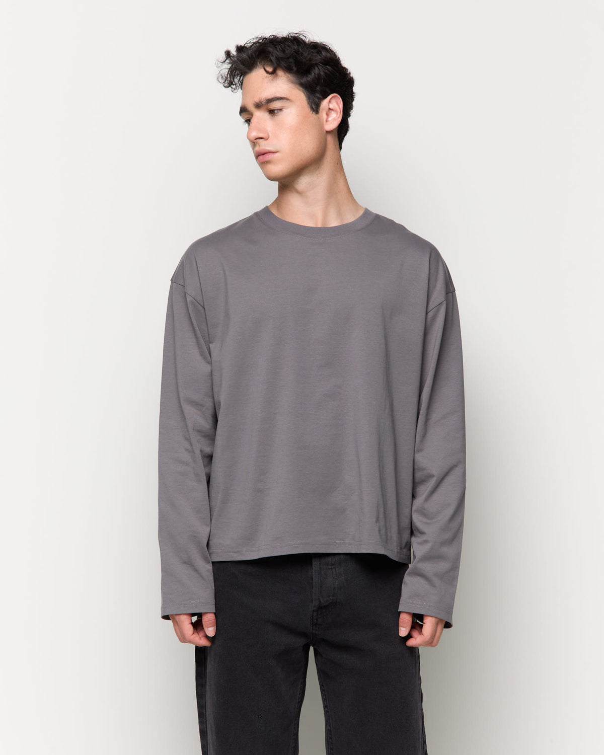 Camiseta manga larga boxy