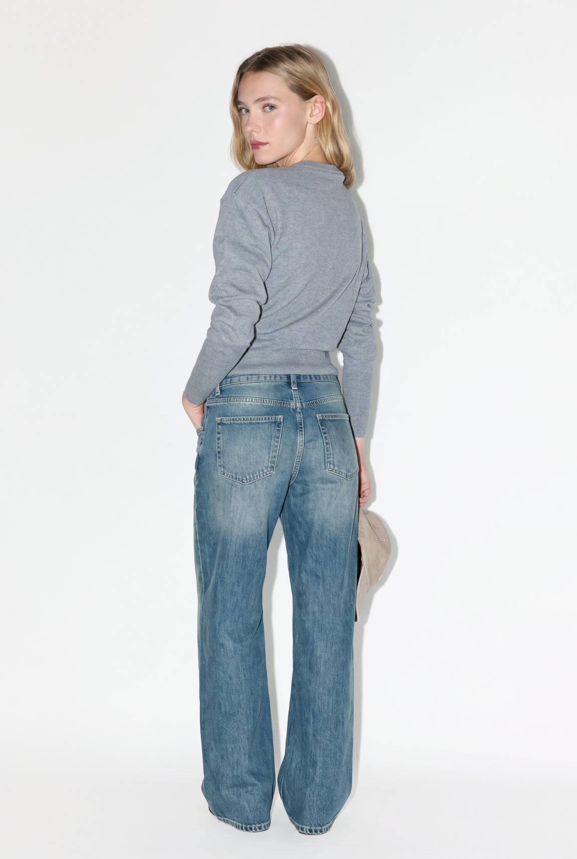 Cardigan malha botões