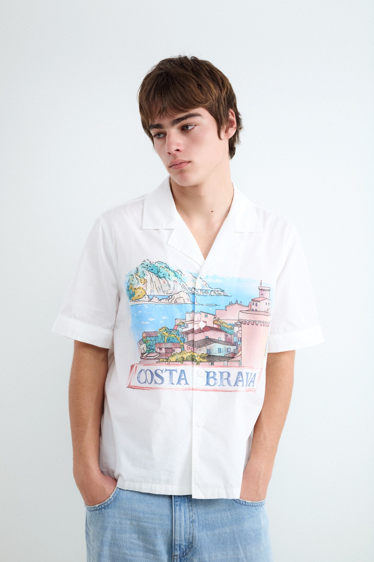 Short sleeve print shirt