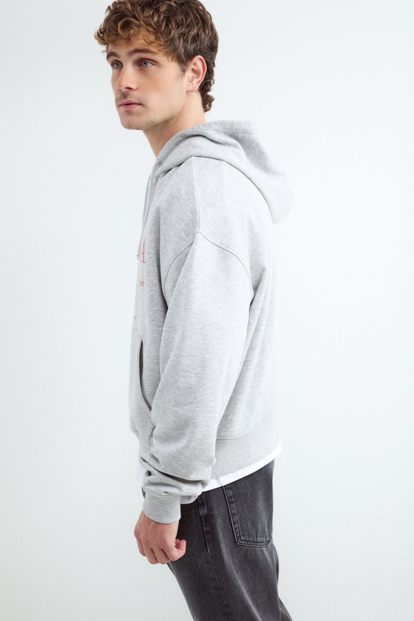 BAL SAINT VALENTINES HOODIE - Medium Gray Melange