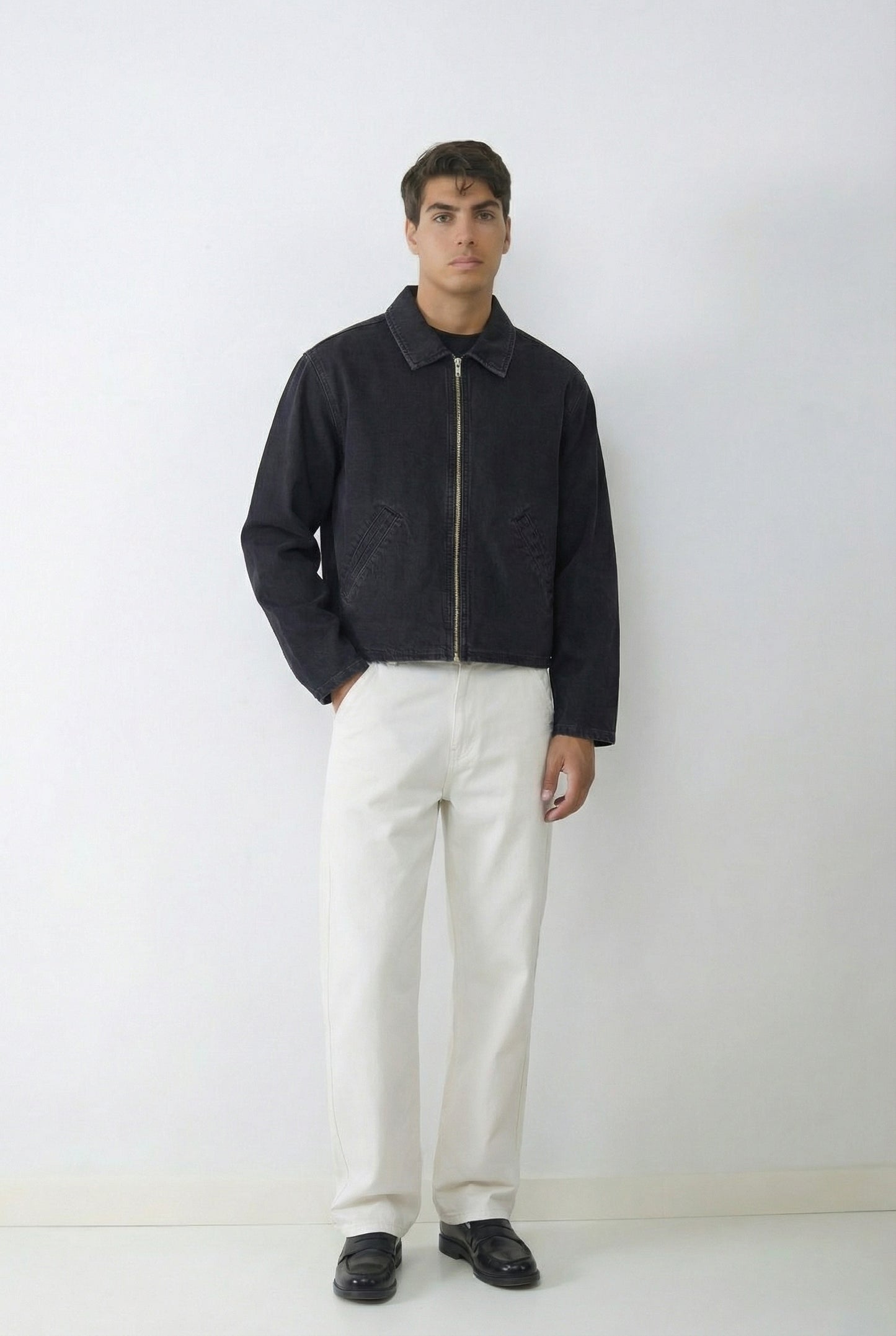 BAL BASIC DENIM WORKER - Dark Gray Denim