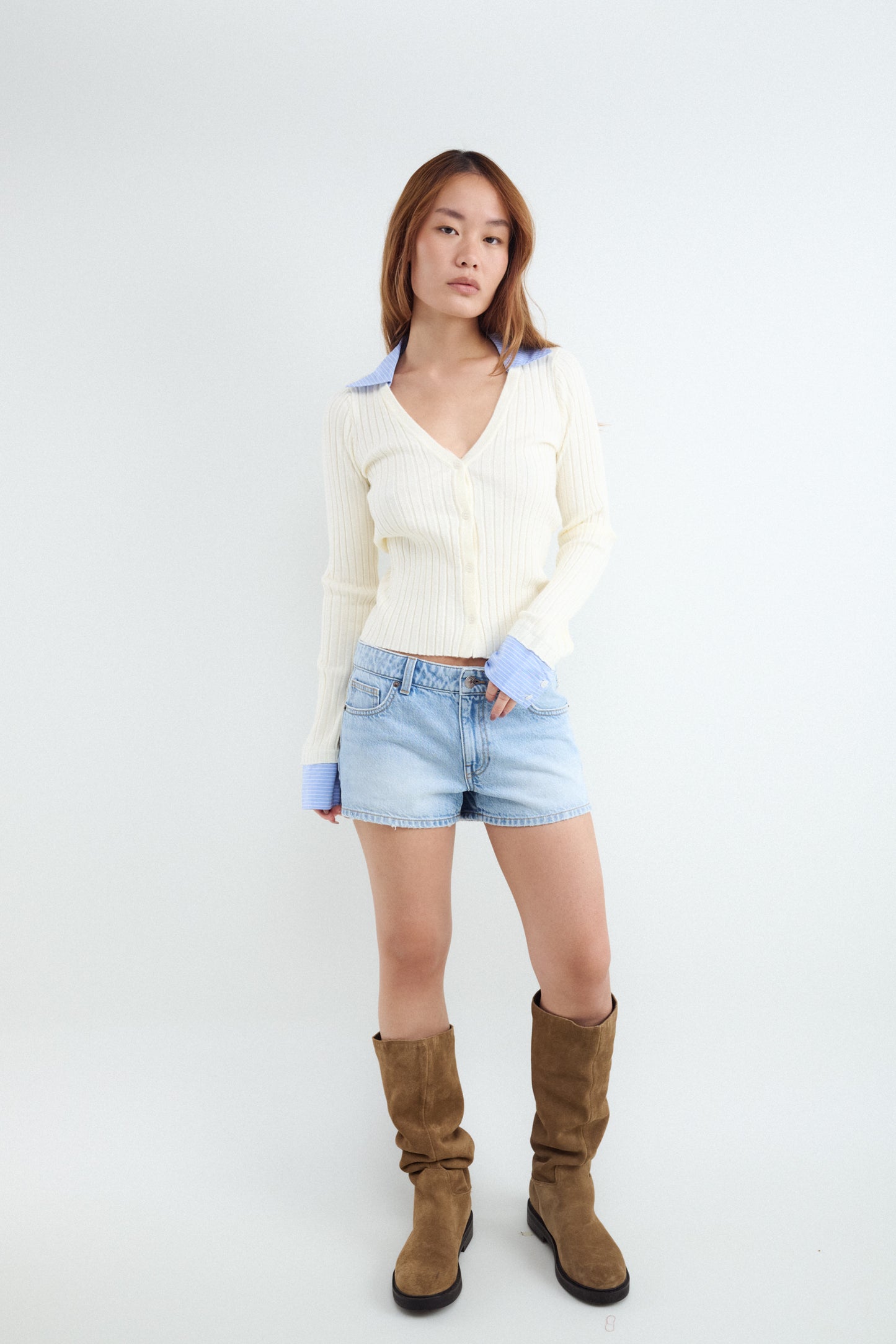 Cárdigan doble capa