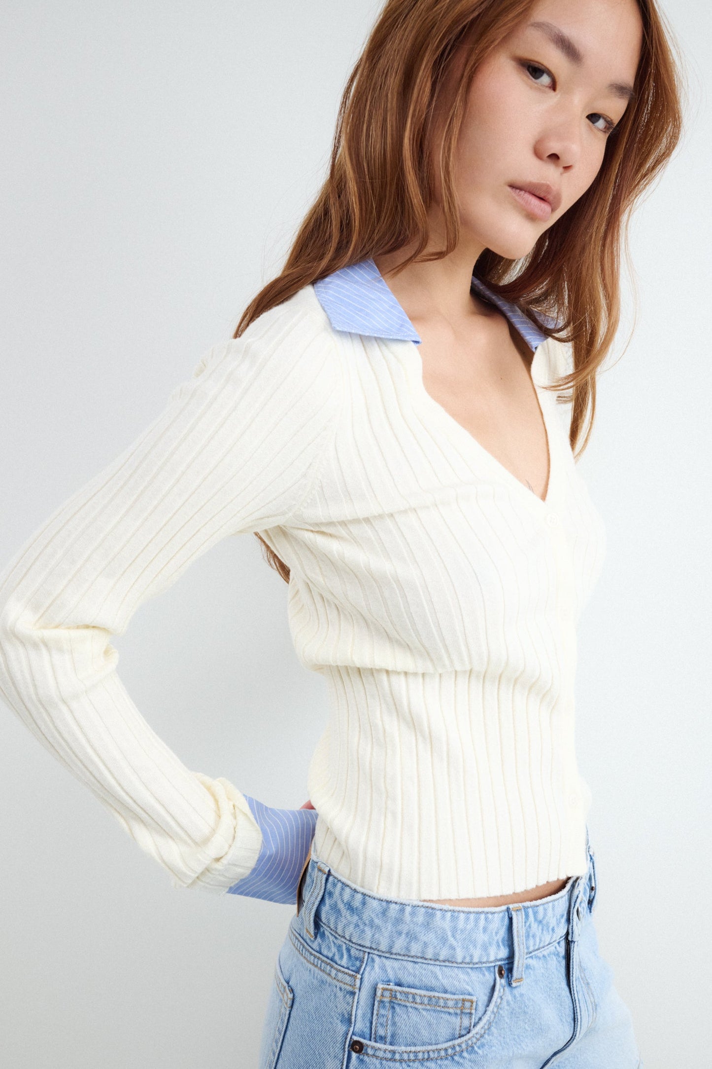 Cárdigan doble capa