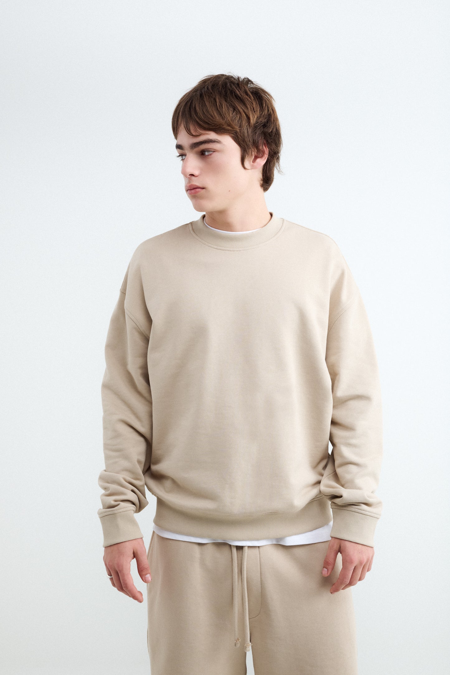 Sudadera cuello redondo