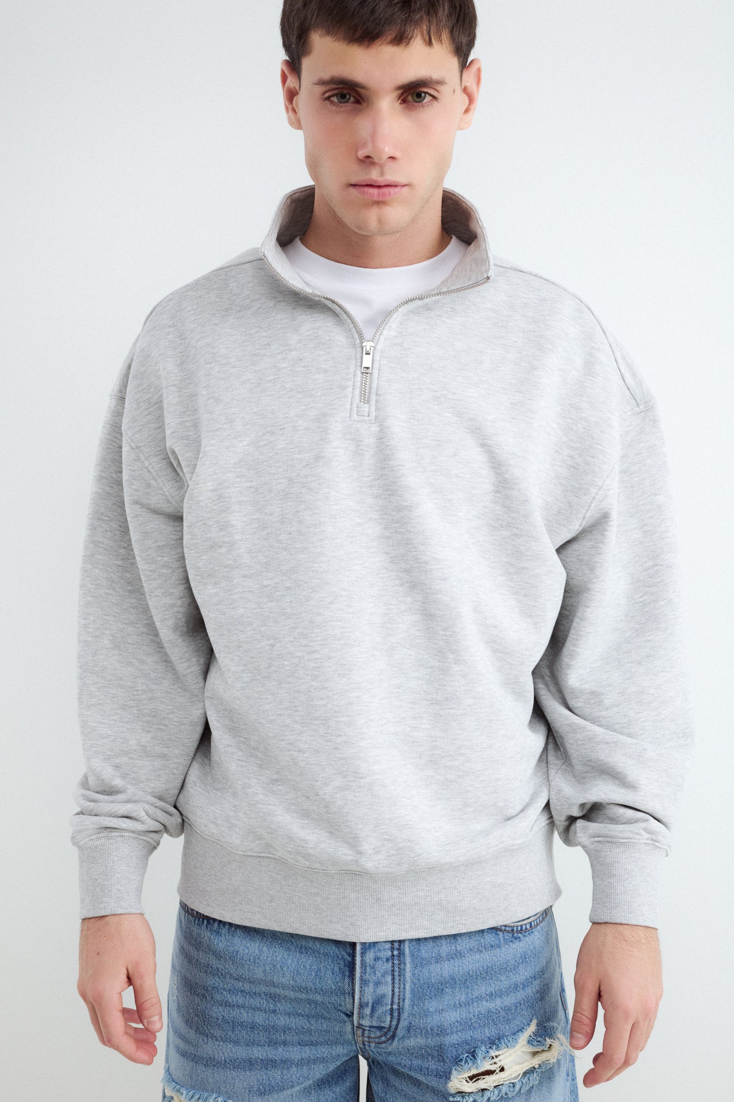 Zip Neck Sweatshirt
