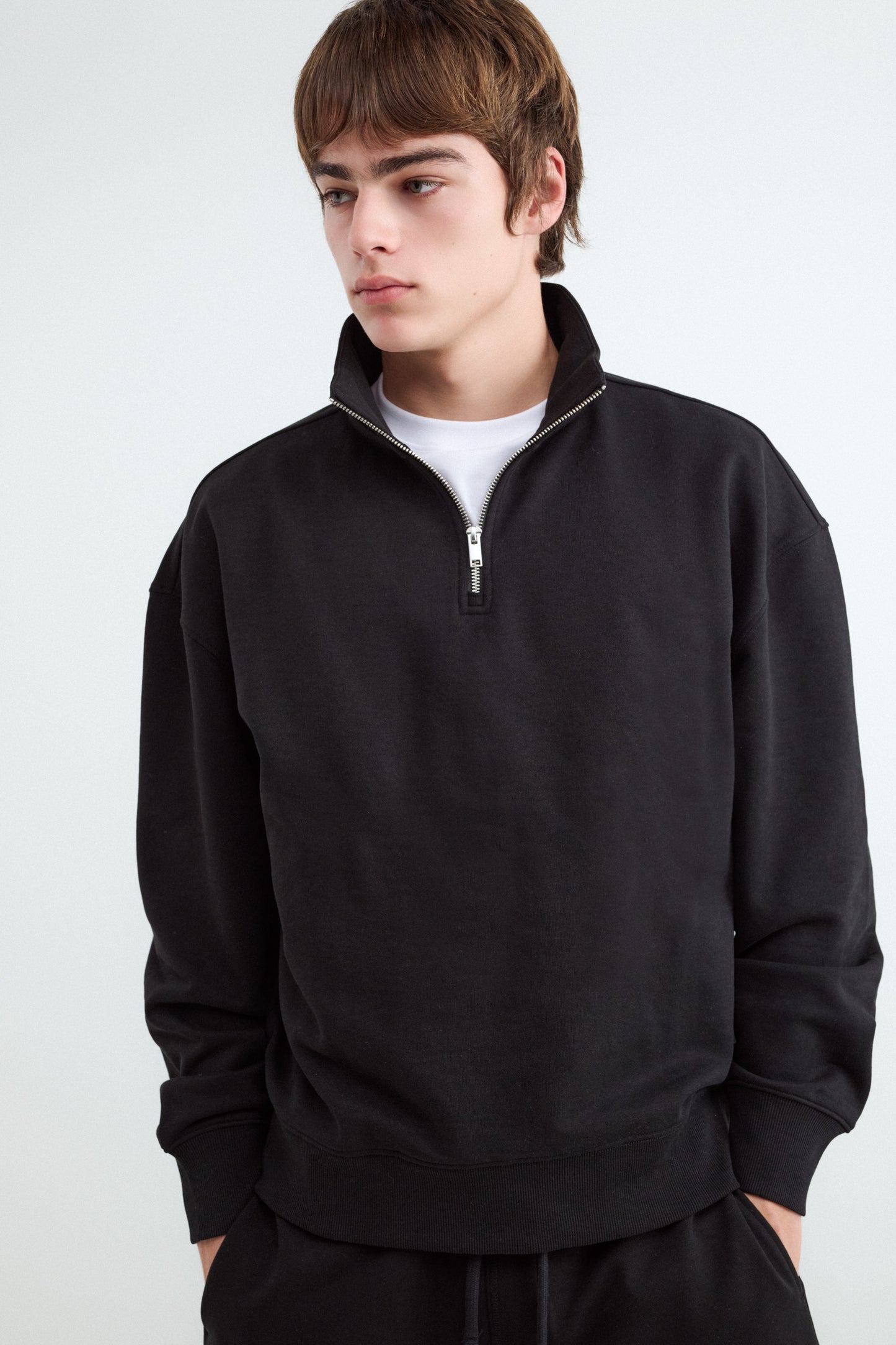 Zip Neck Sweatshirt