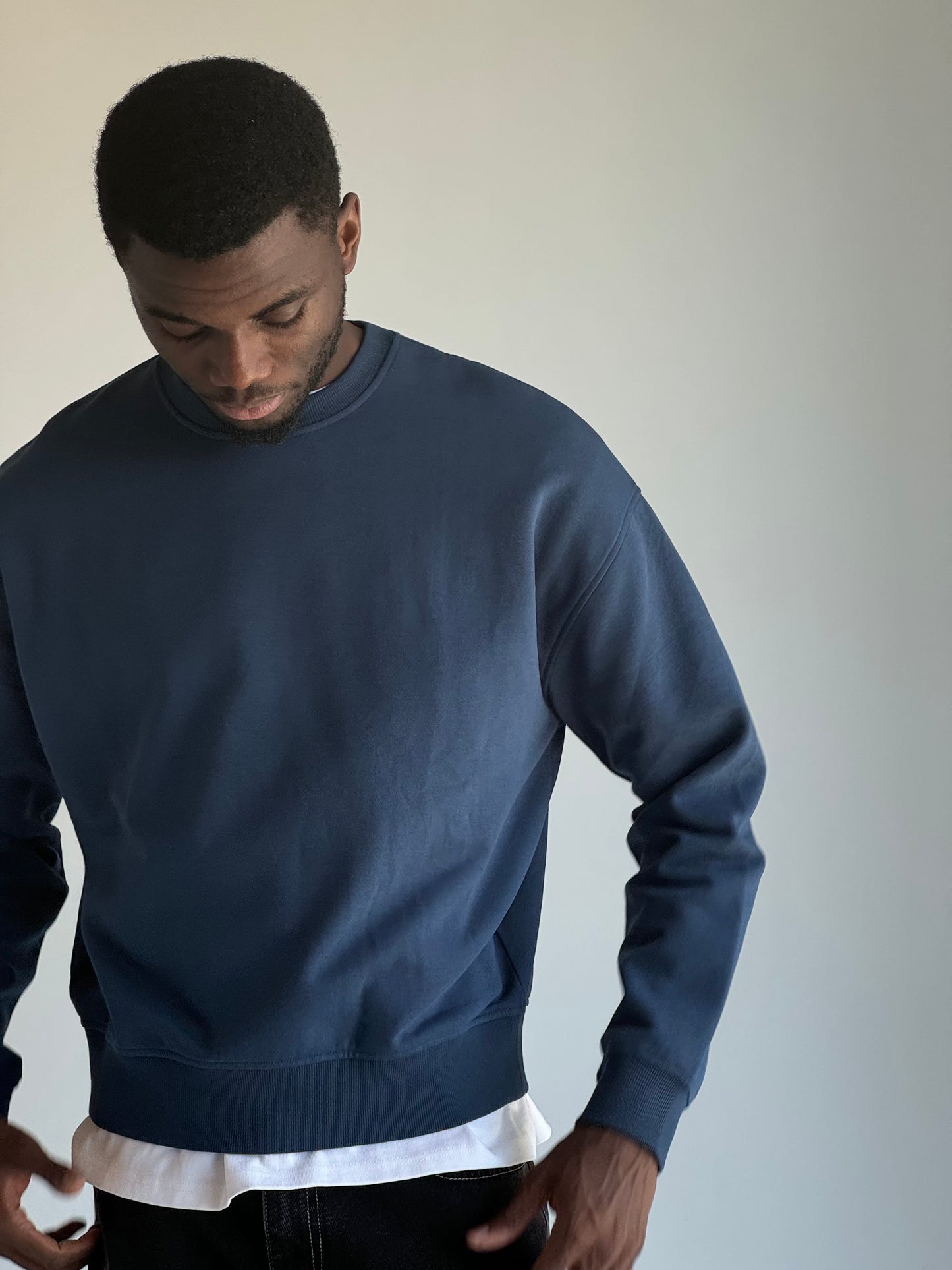 Crew Neck Sweatshirt - Insignia Blue