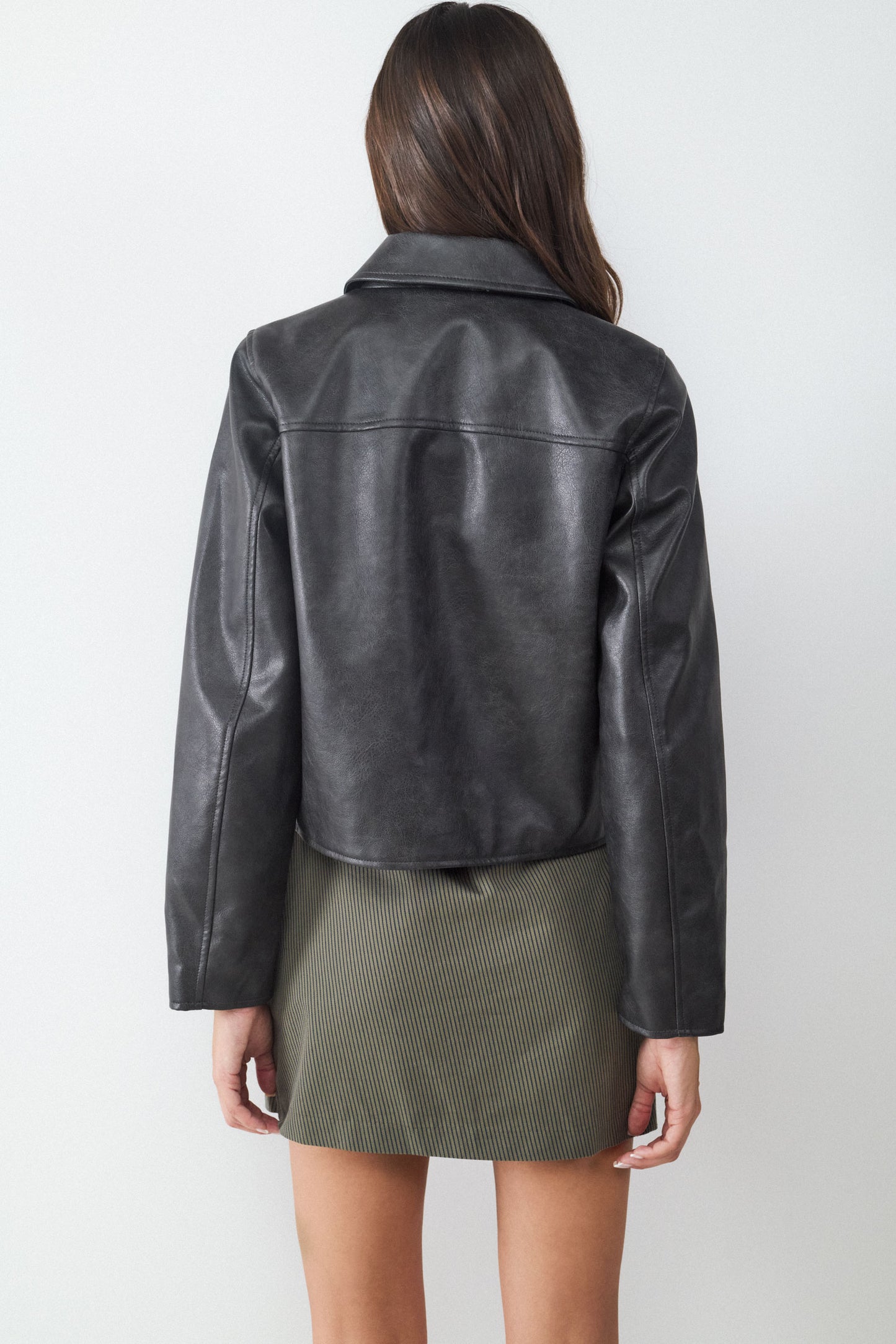 Leather-effect jacket