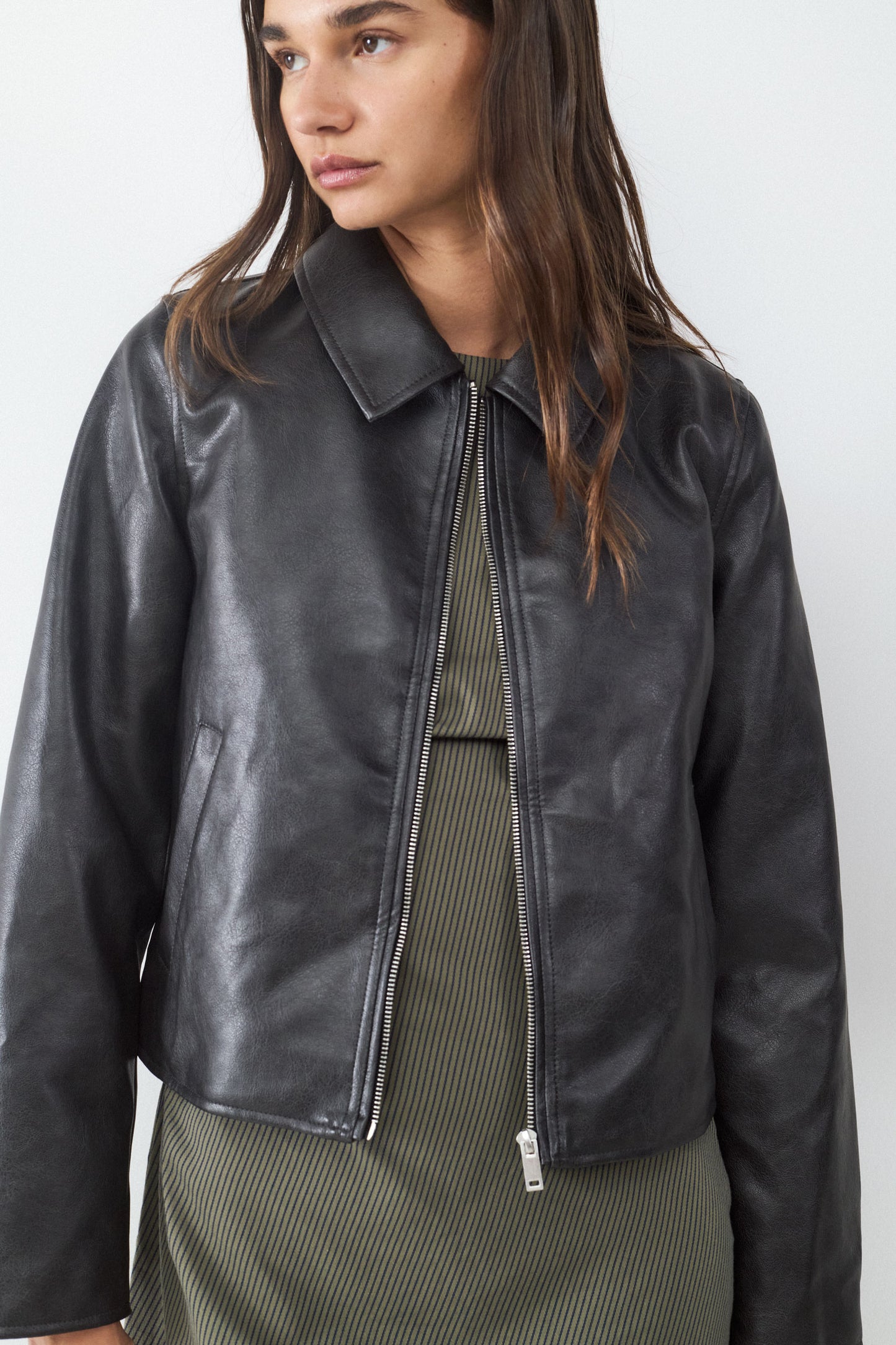 Leather-effect jacket