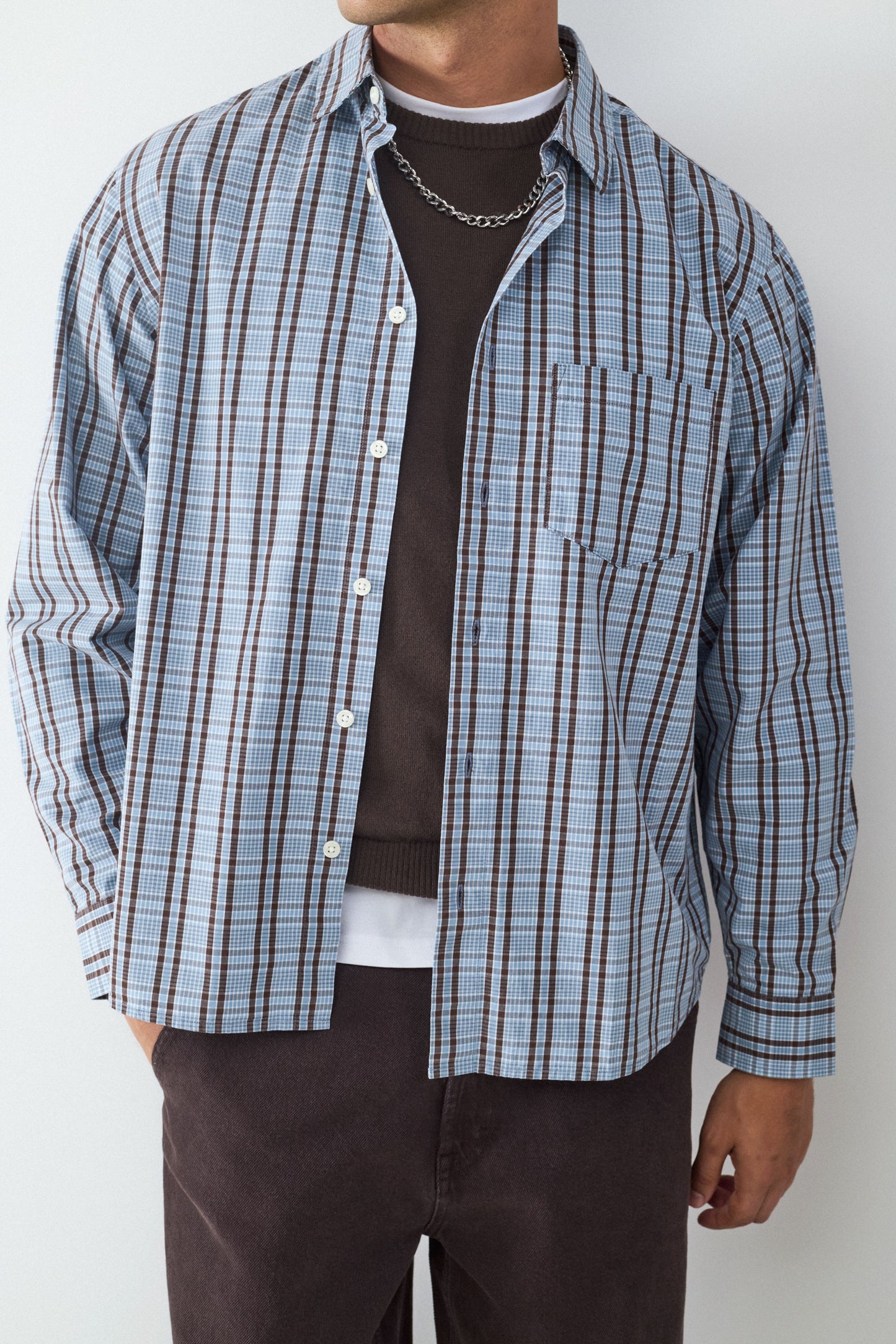 Camisa Manga Larga Bolsillo