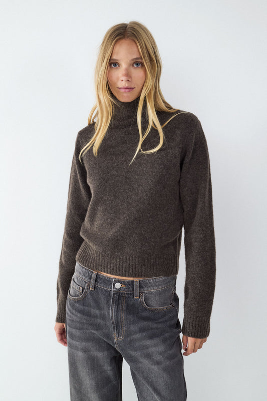 Soft knit turtleneck sweater