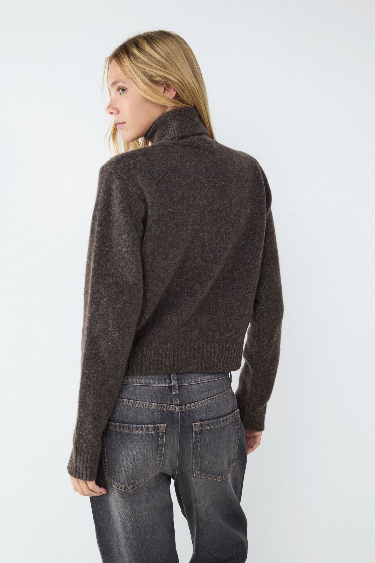 Soft knit turtleneck sweater