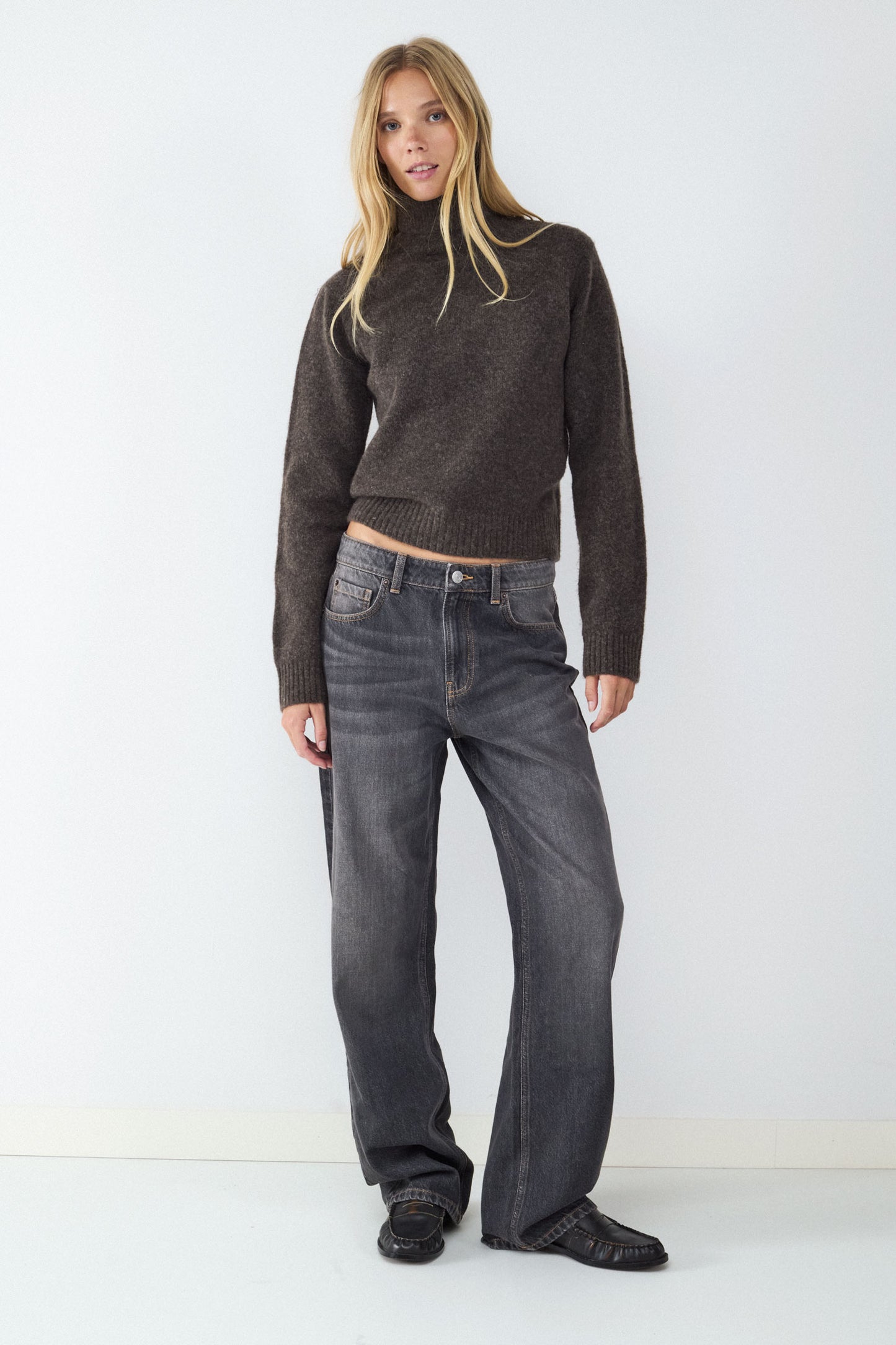 Soft knit turtleneck sweater