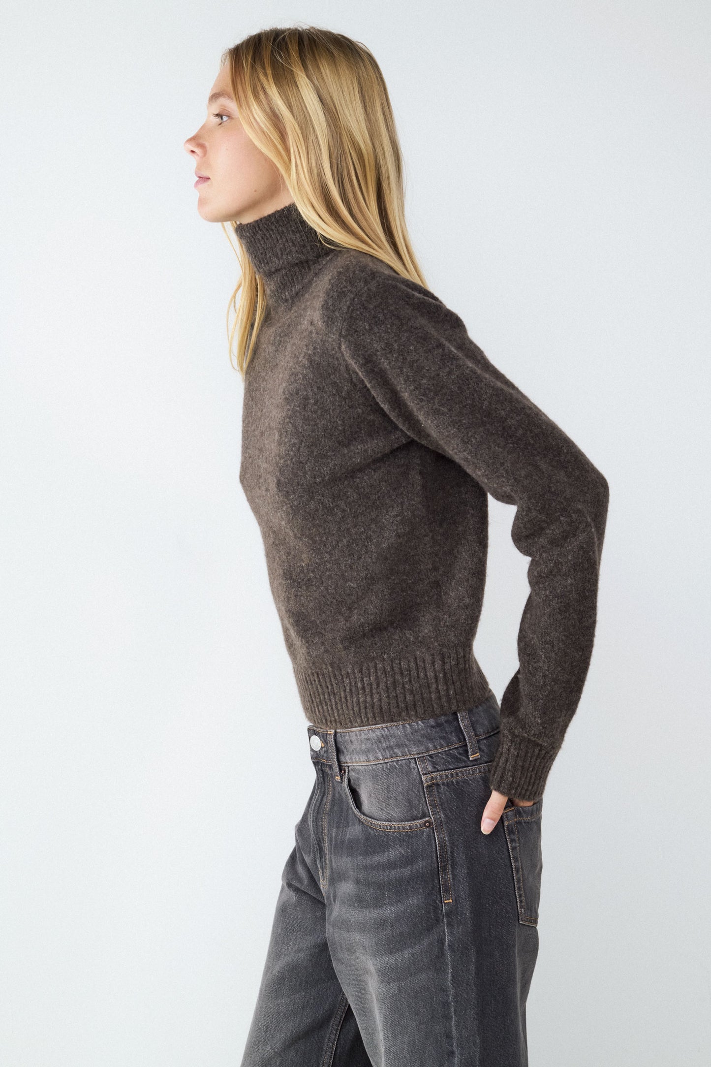 Soft knit turtleneck sweater