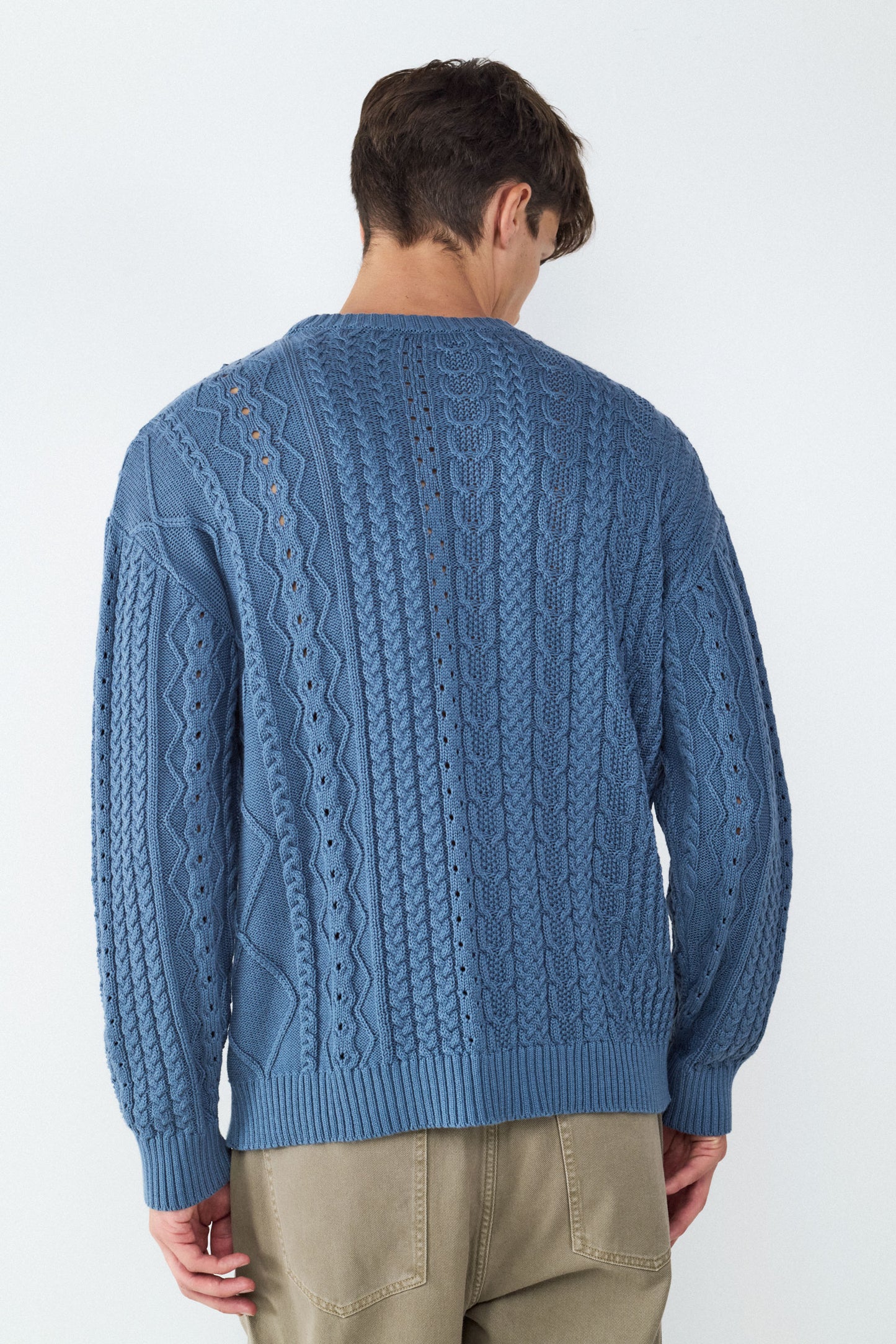 Jersey Cuello Redondo Cables