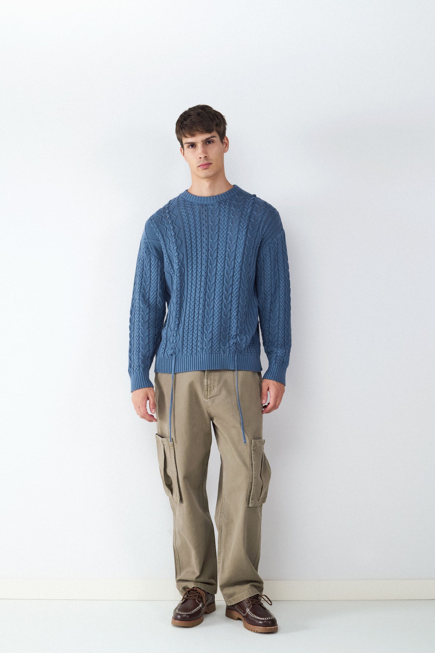 Jersey Cuello Redondo Cables