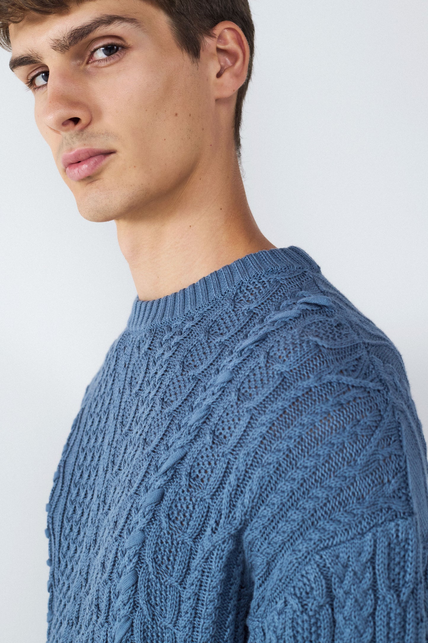 Jersey Cuello Redondo Cables