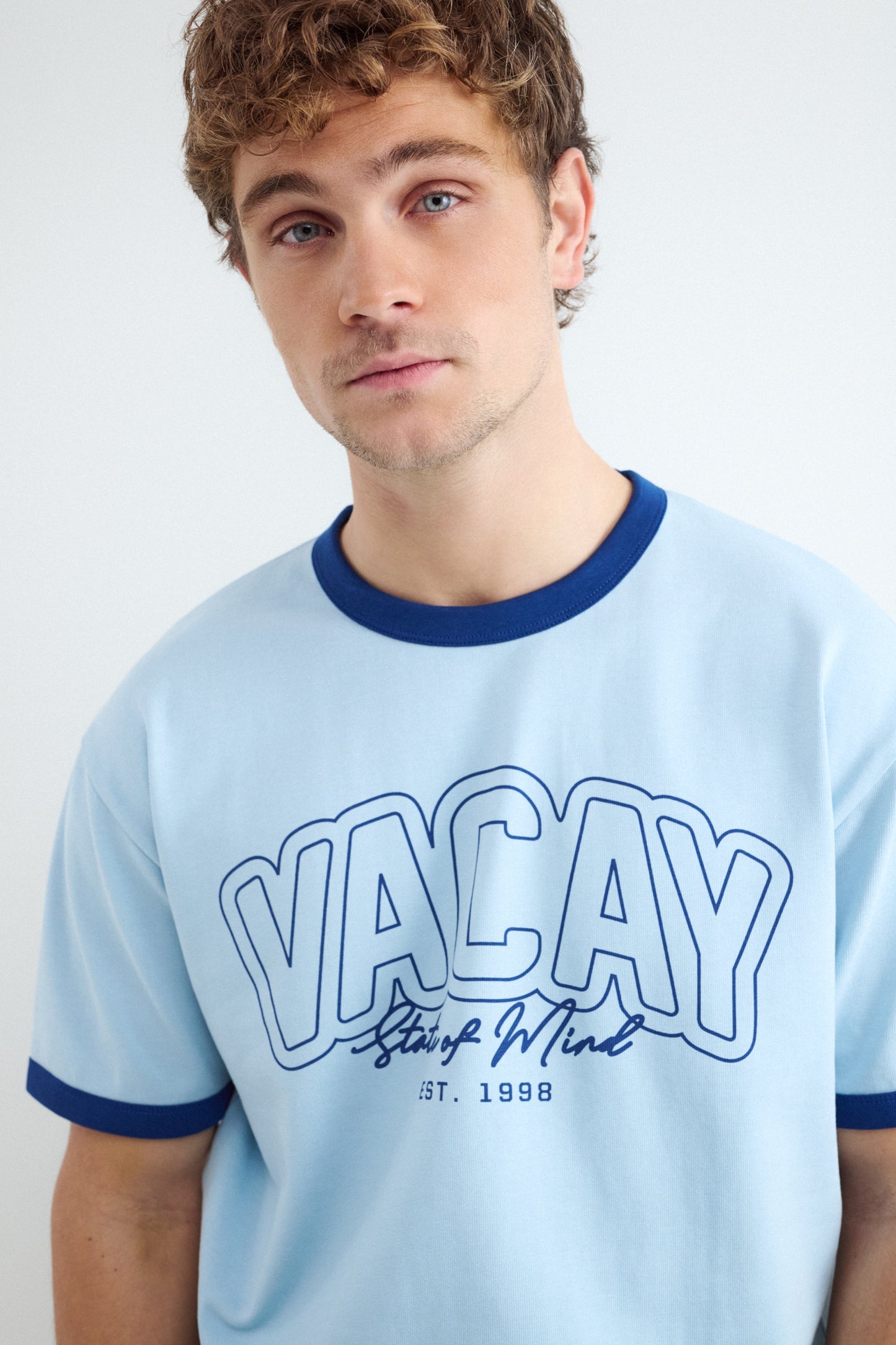 Contrast Text T-shirt