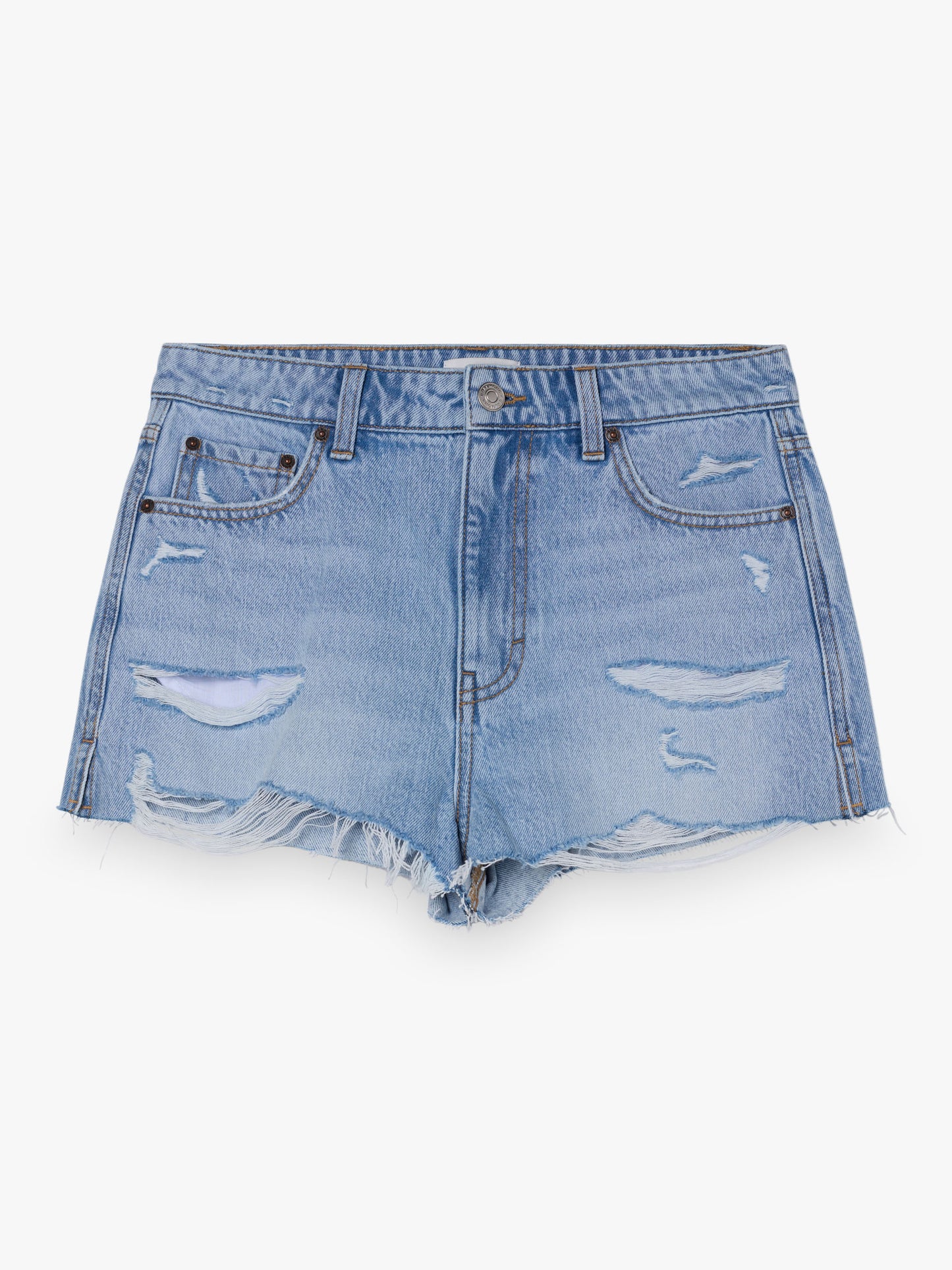 Shorts Denim Tiro alto