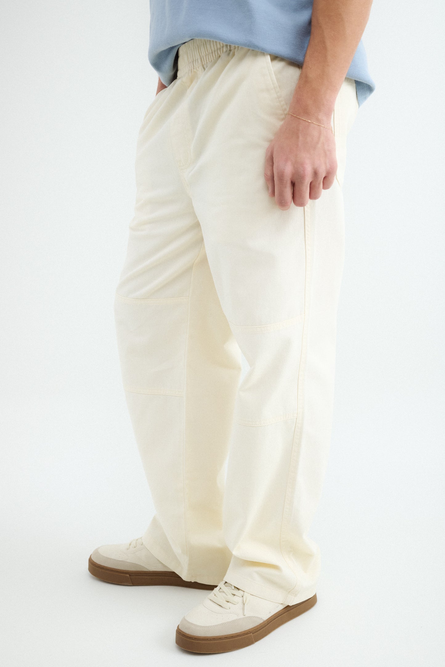 Pantalón Straight Cintura Elástica