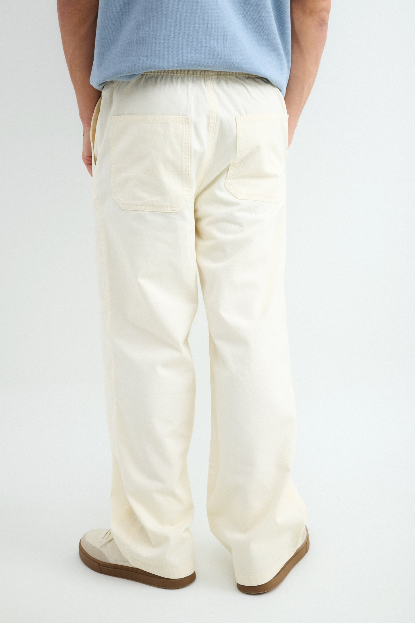 Pantalón Straight Cintura Elástica