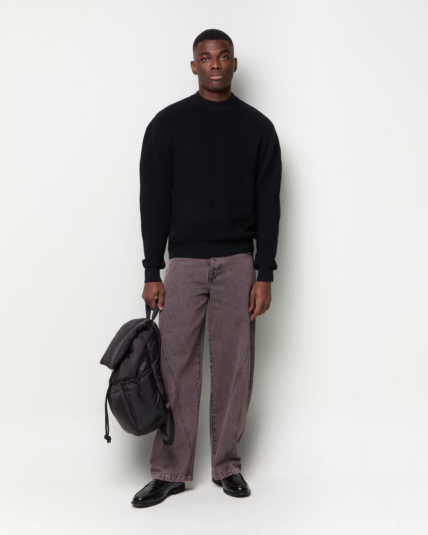 Washed Jeans - Burgundy