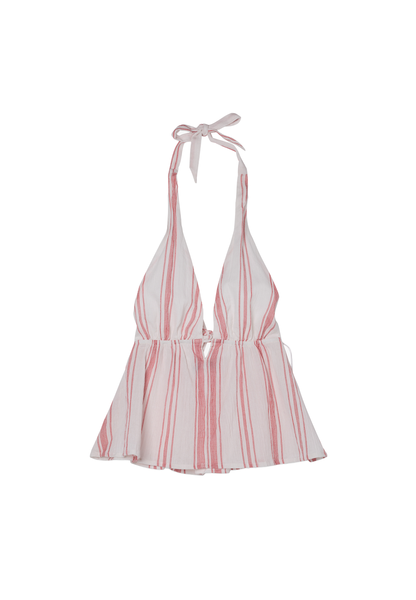 Top halter rayas
