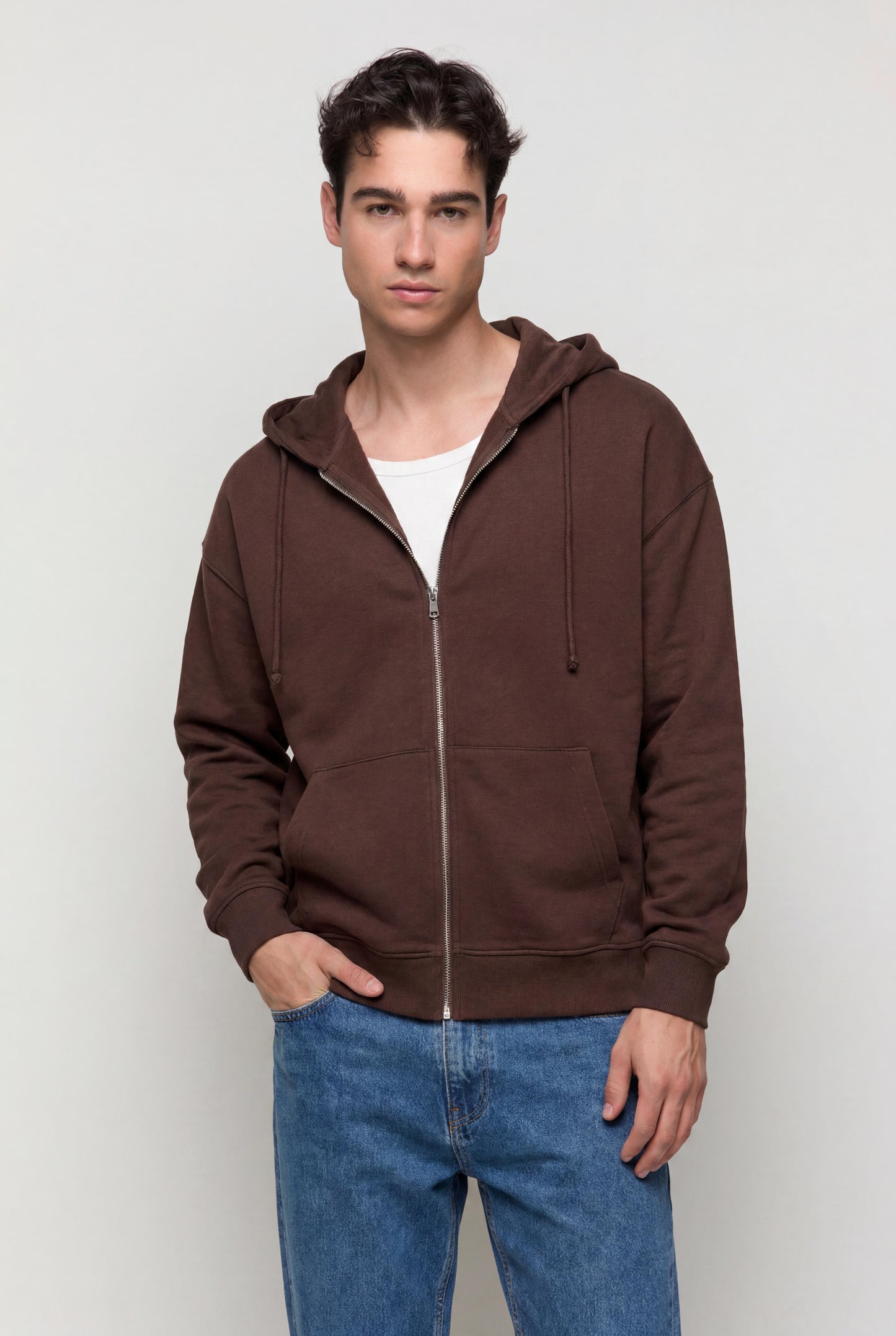 Hooded Sweatshirt with Zipper