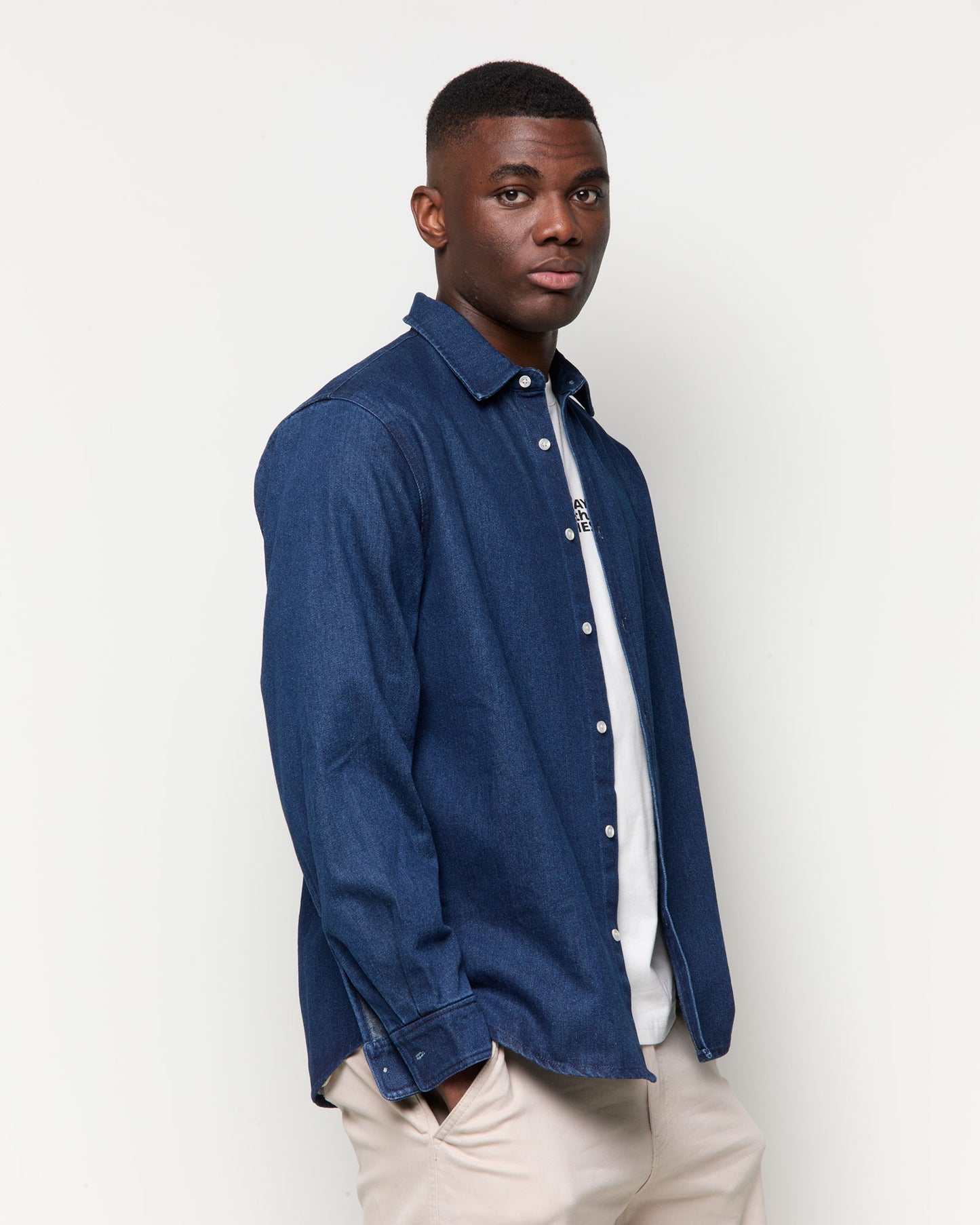 Camisa Manga Larga Denim