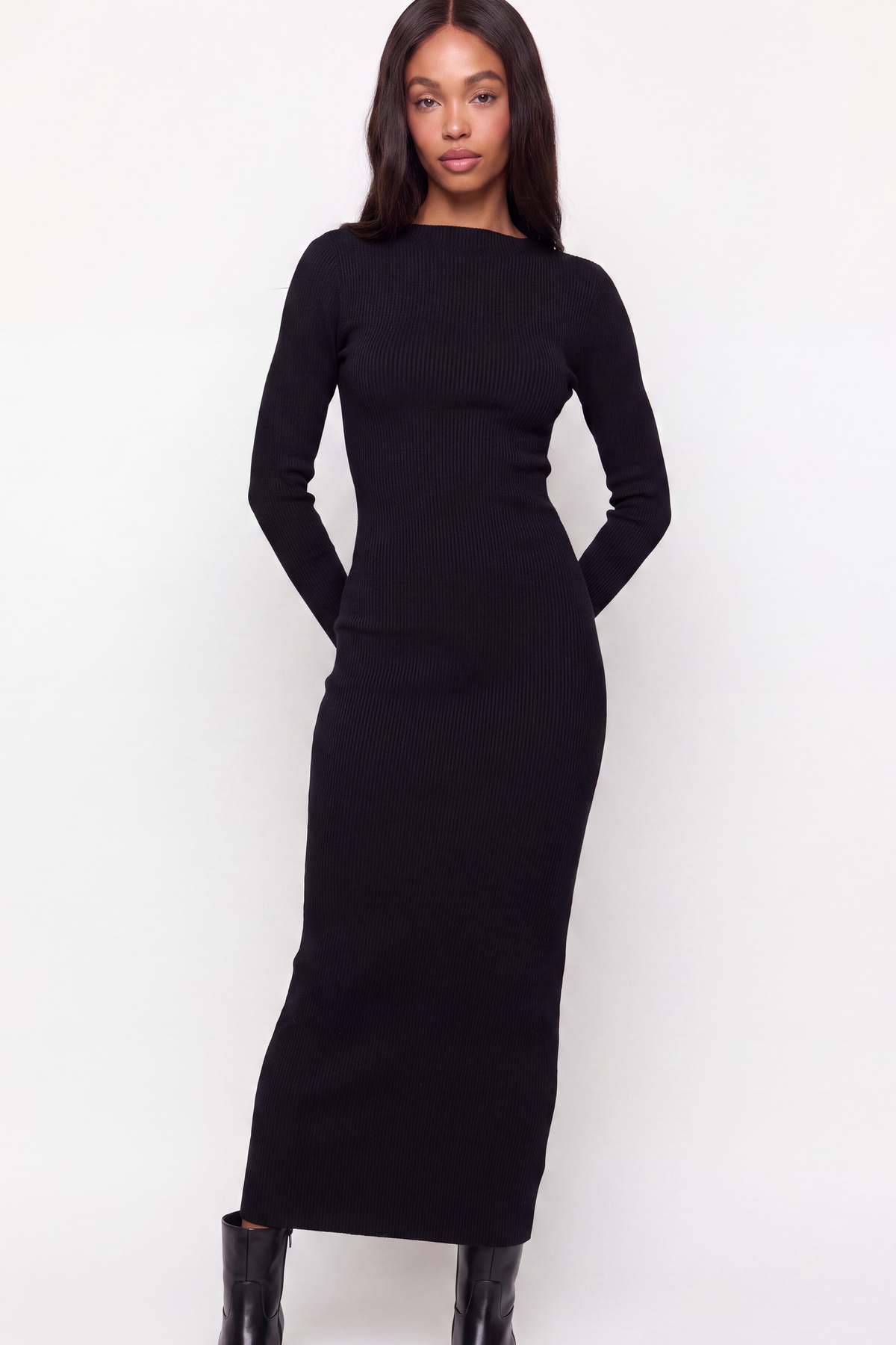 VESTIDO MIDI DRAPEADO