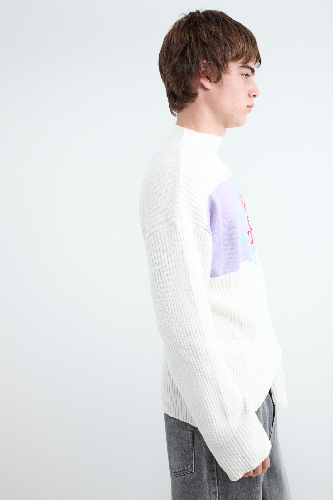 Jersey Cuello Redondo Estampado