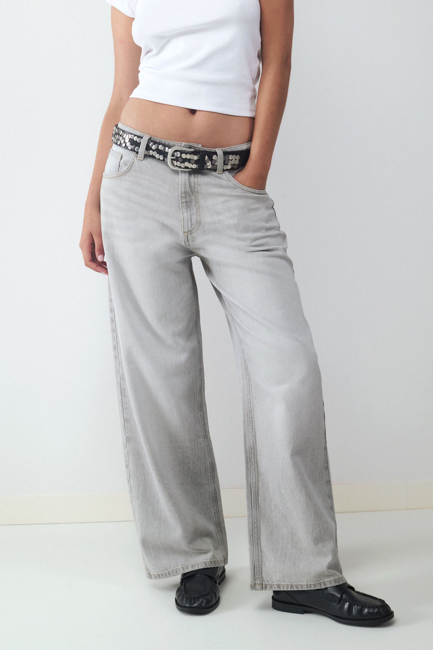Jeans wide leg loose