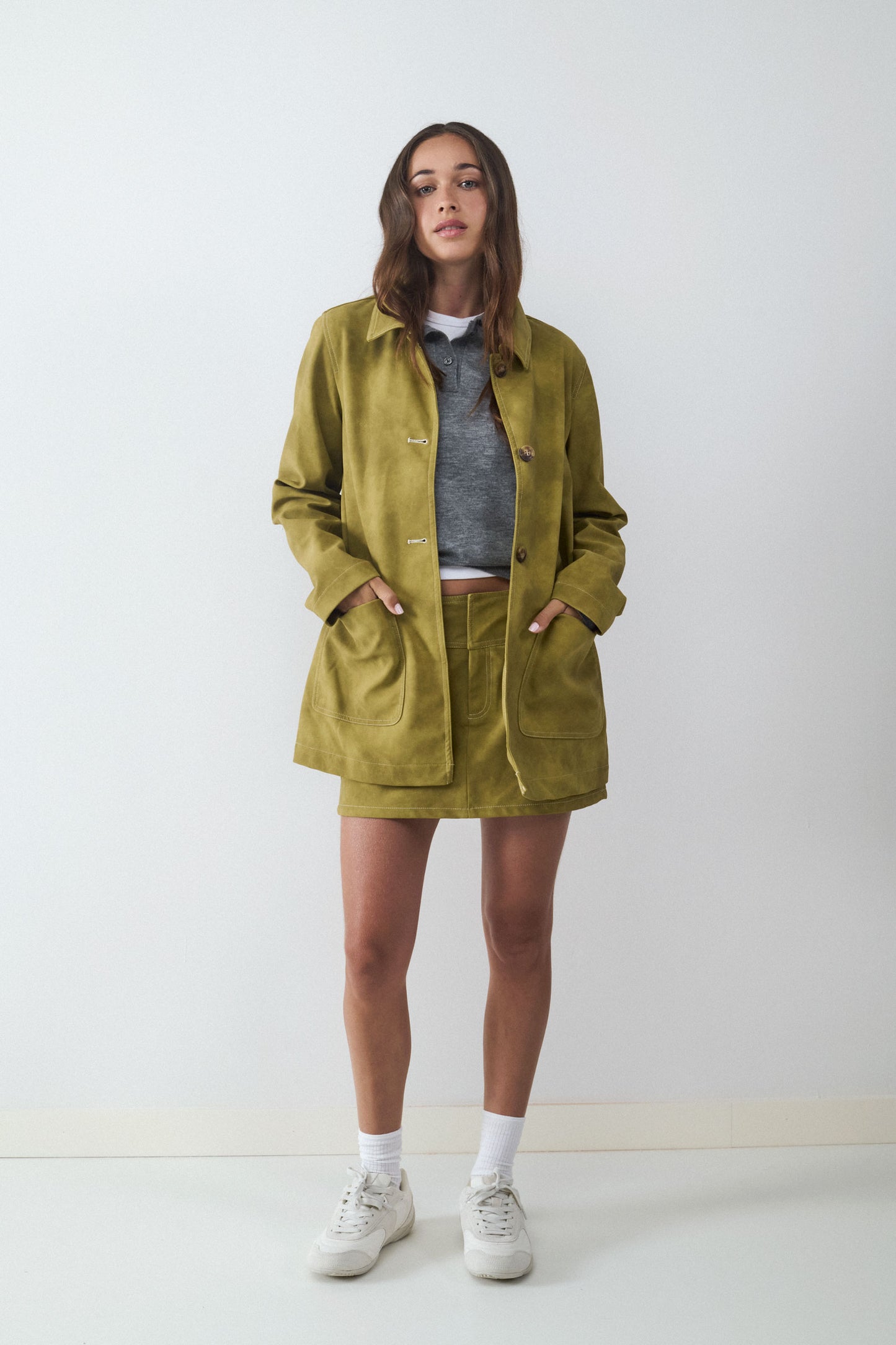 CHAQUETA EFECTO ANTE