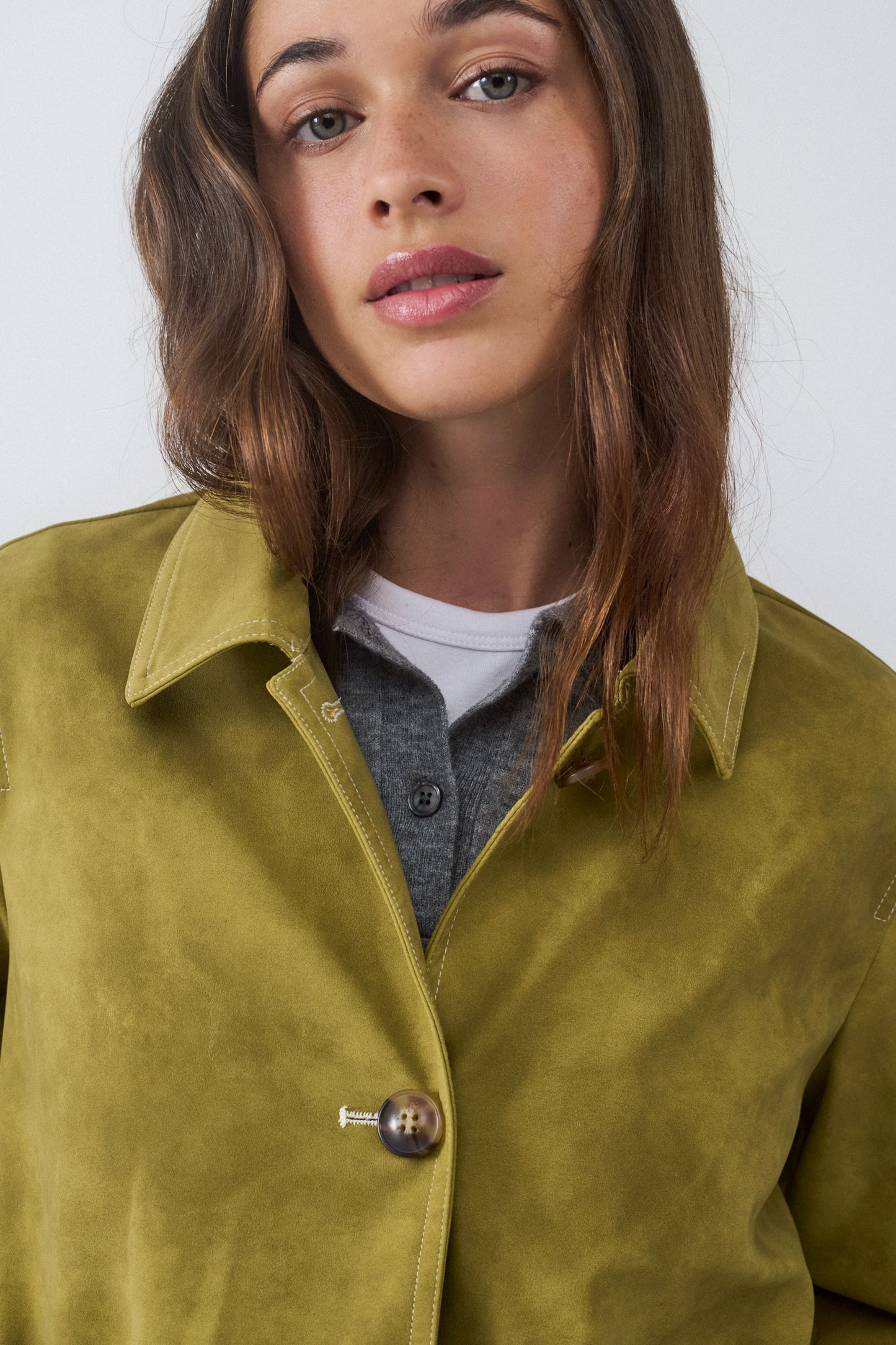 CHAQUETA EFECTO ANTE