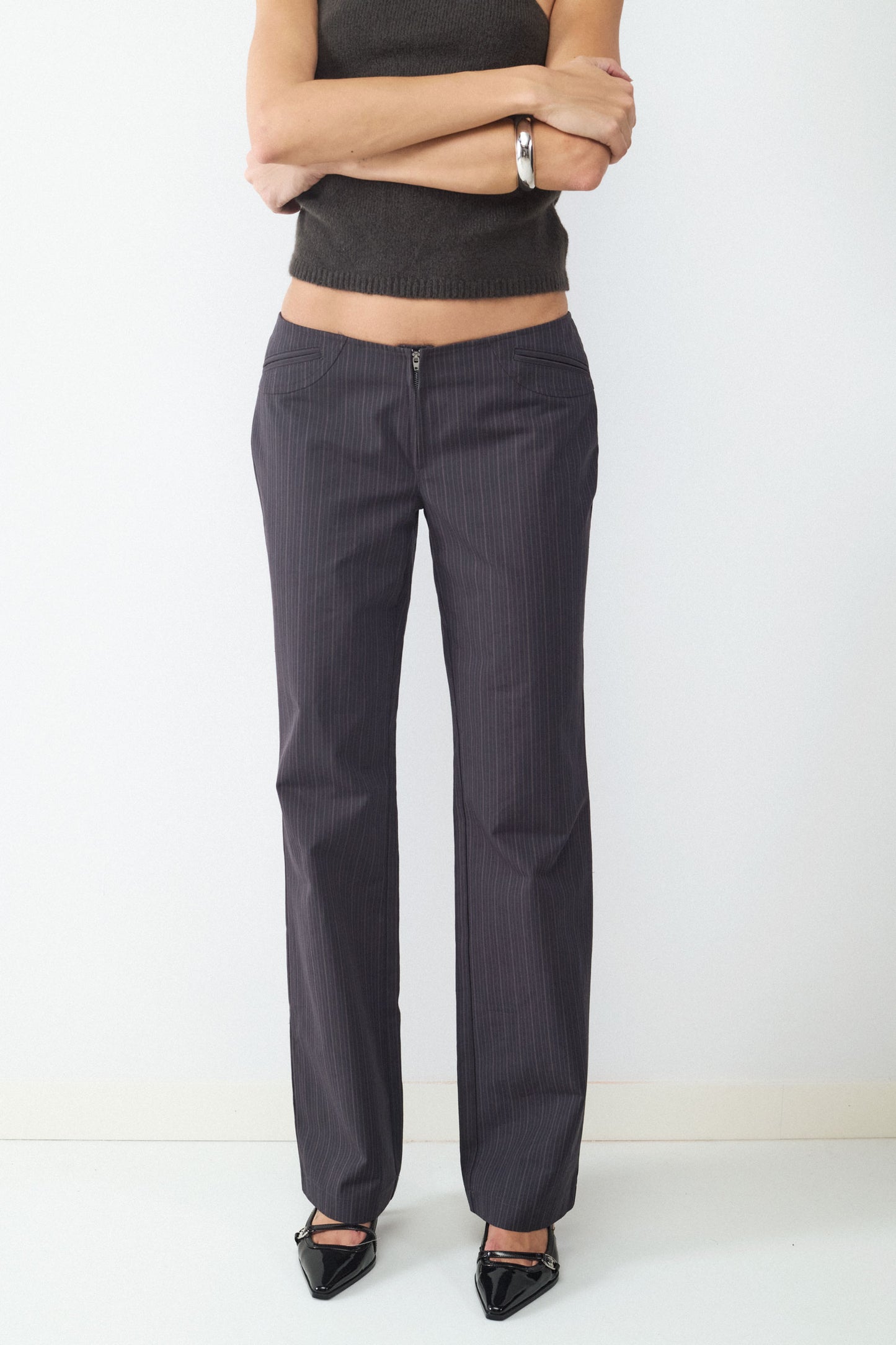 PANTALÓN RECTO CREMALLERA TRAJE