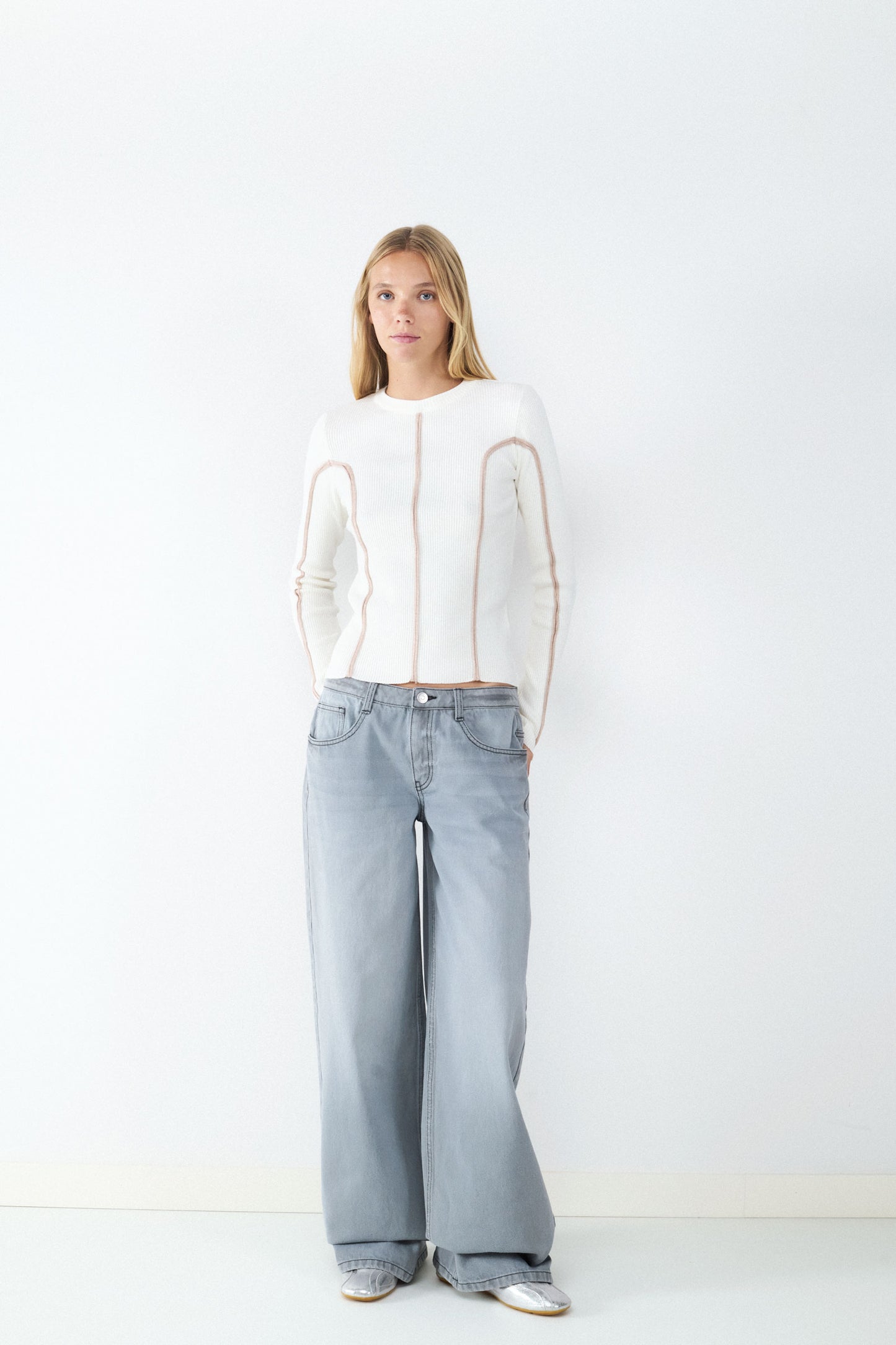 JEANS WIDE LEG TIRO BAJO