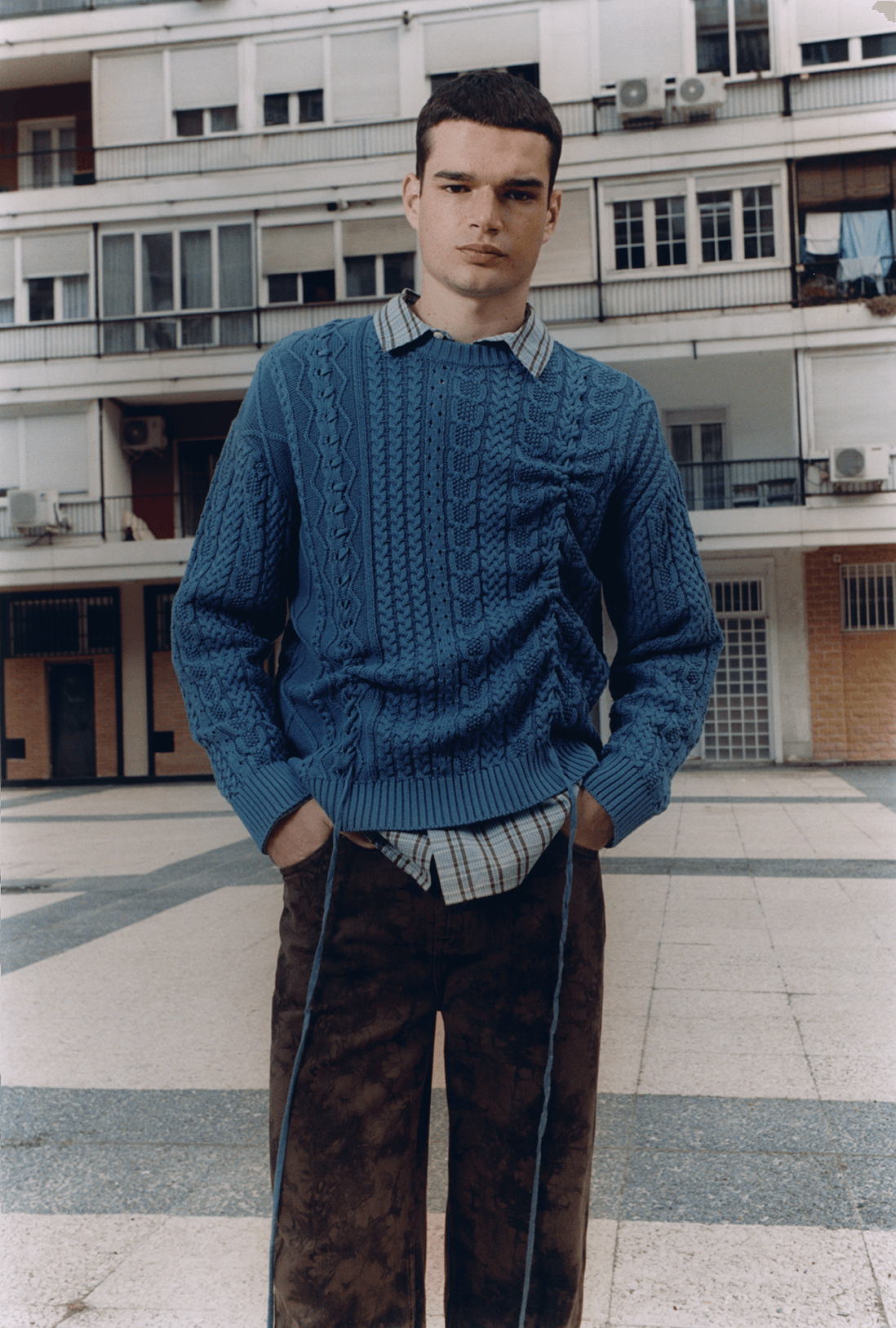 Jersey Cuello Redondo Cables