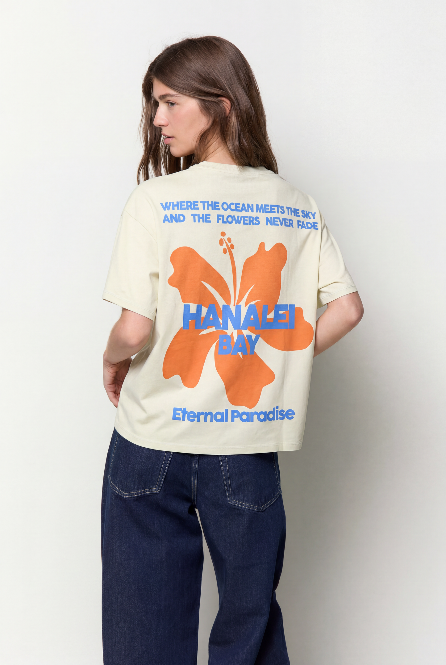 Camiseta gáfico flor hibiscus