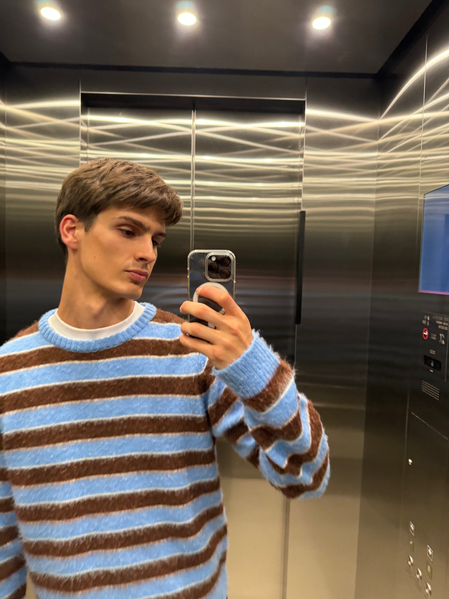 Jersey Cuello Redondo Rayas