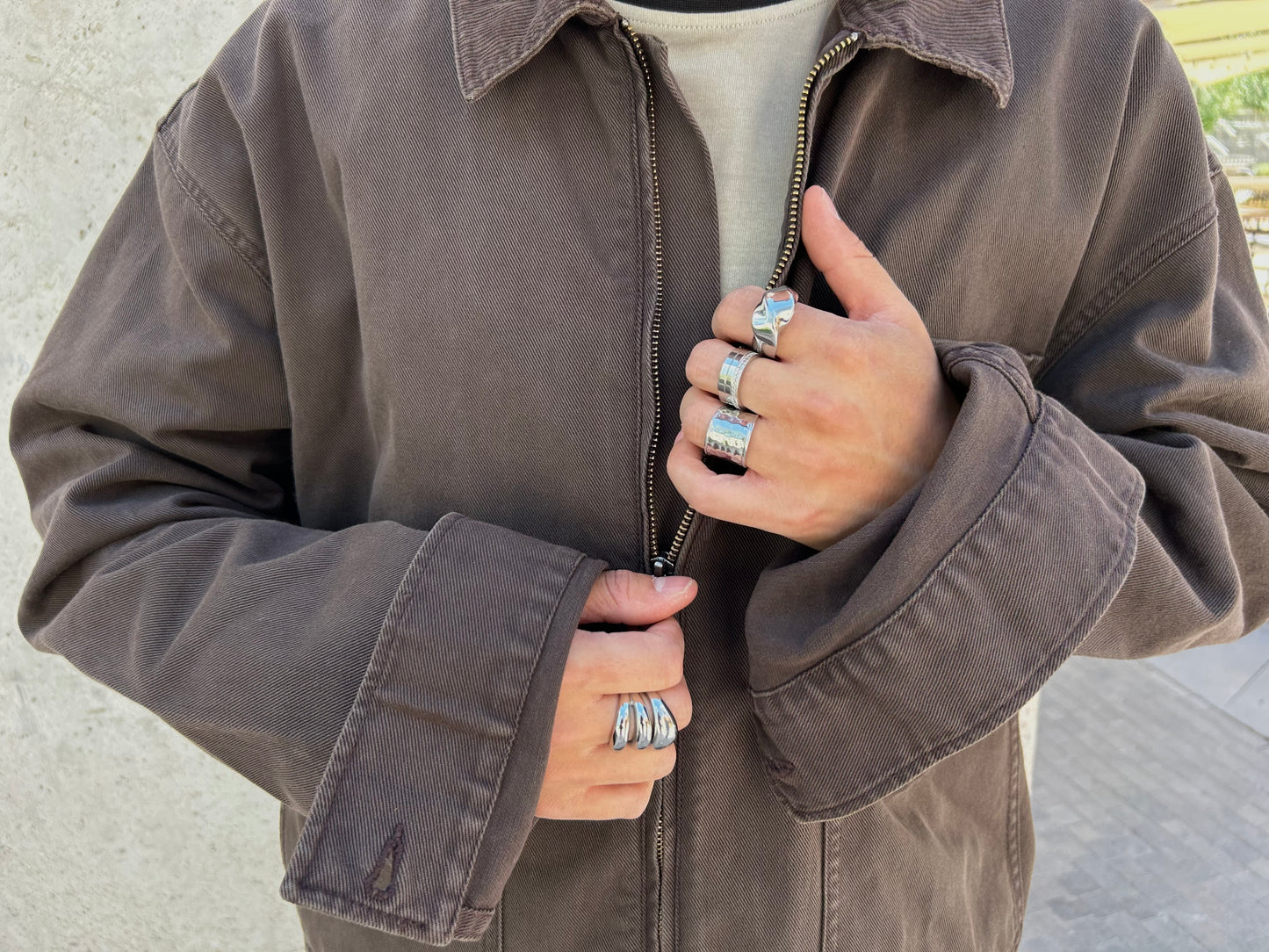 Cazadora Algodón Cuello