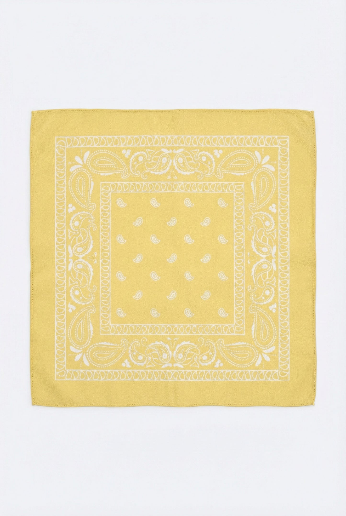 YELLOW PAISLEY BANDANA