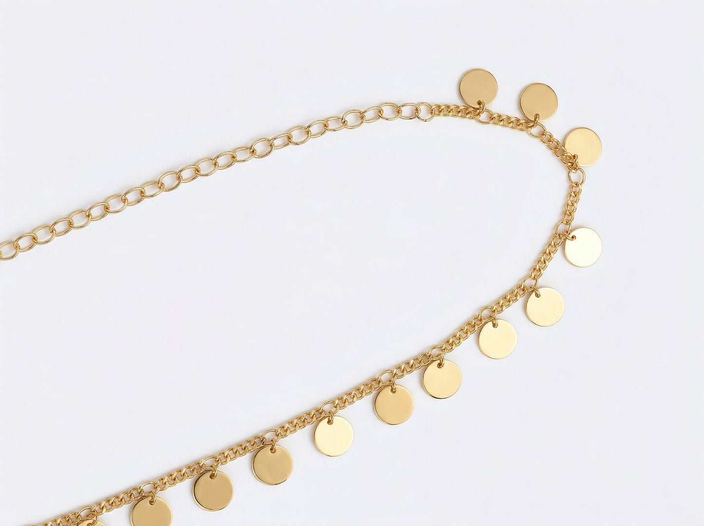 Cinturón cadena monedas