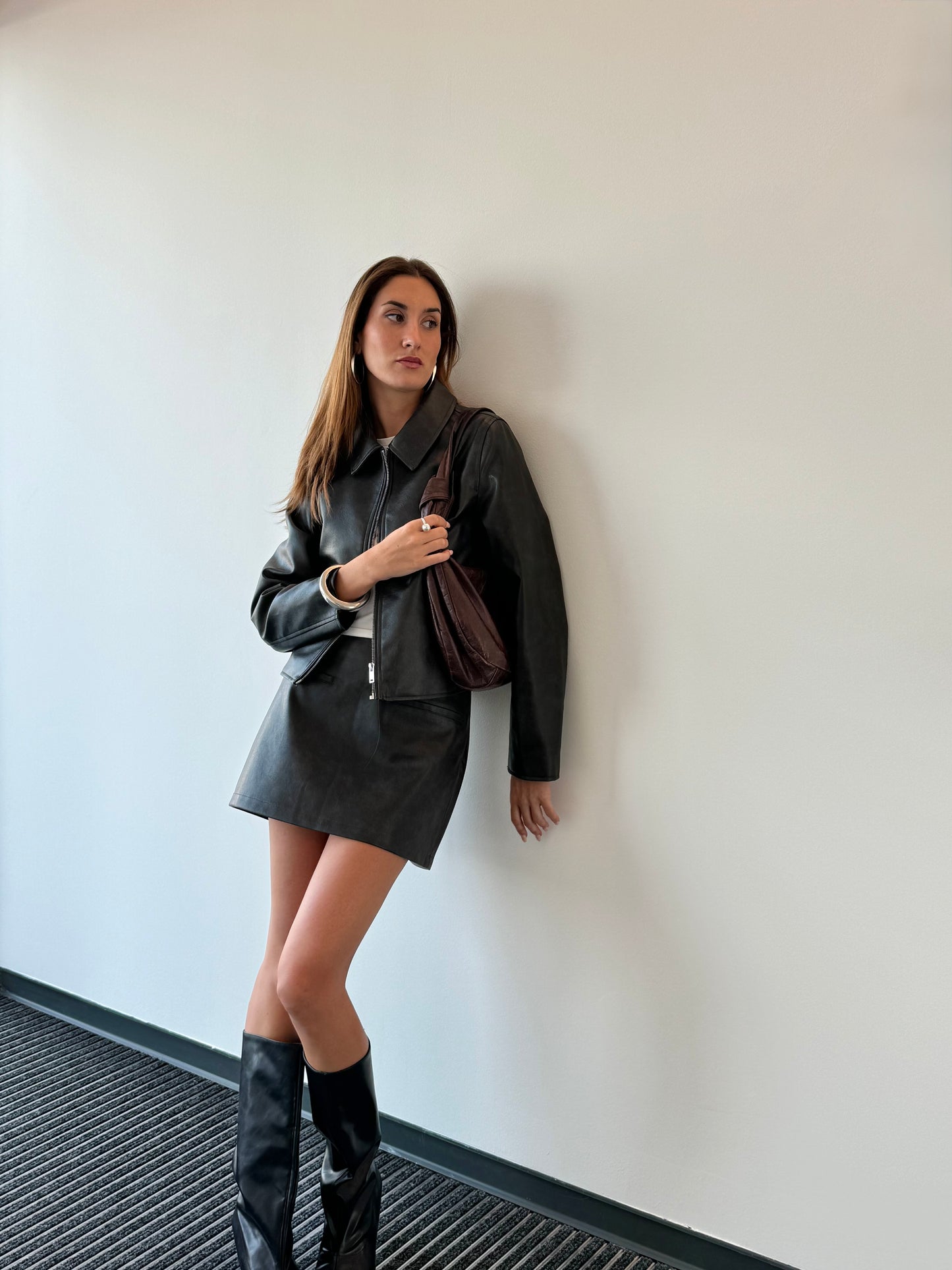 Leather-effect jacket