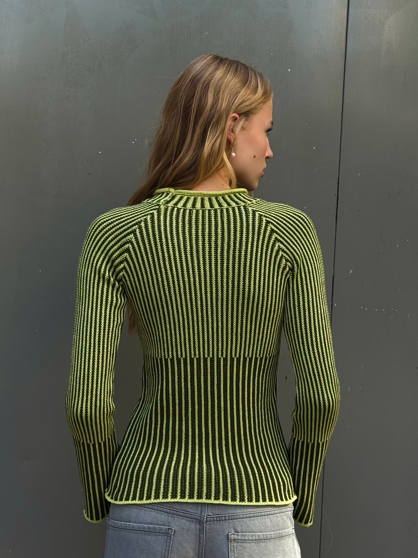 Jersey de punto color contraste