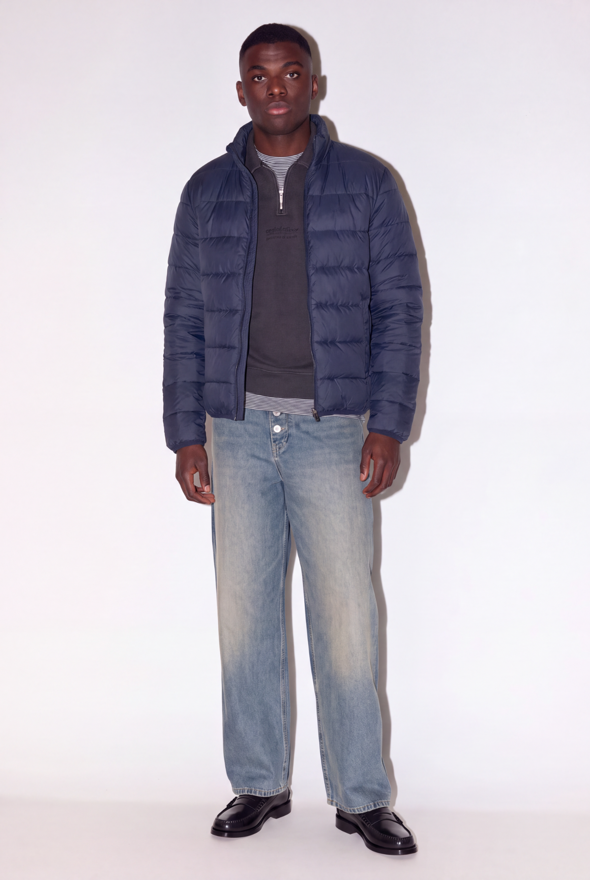 Lightweight Puffer Jacket - Mood Indigo