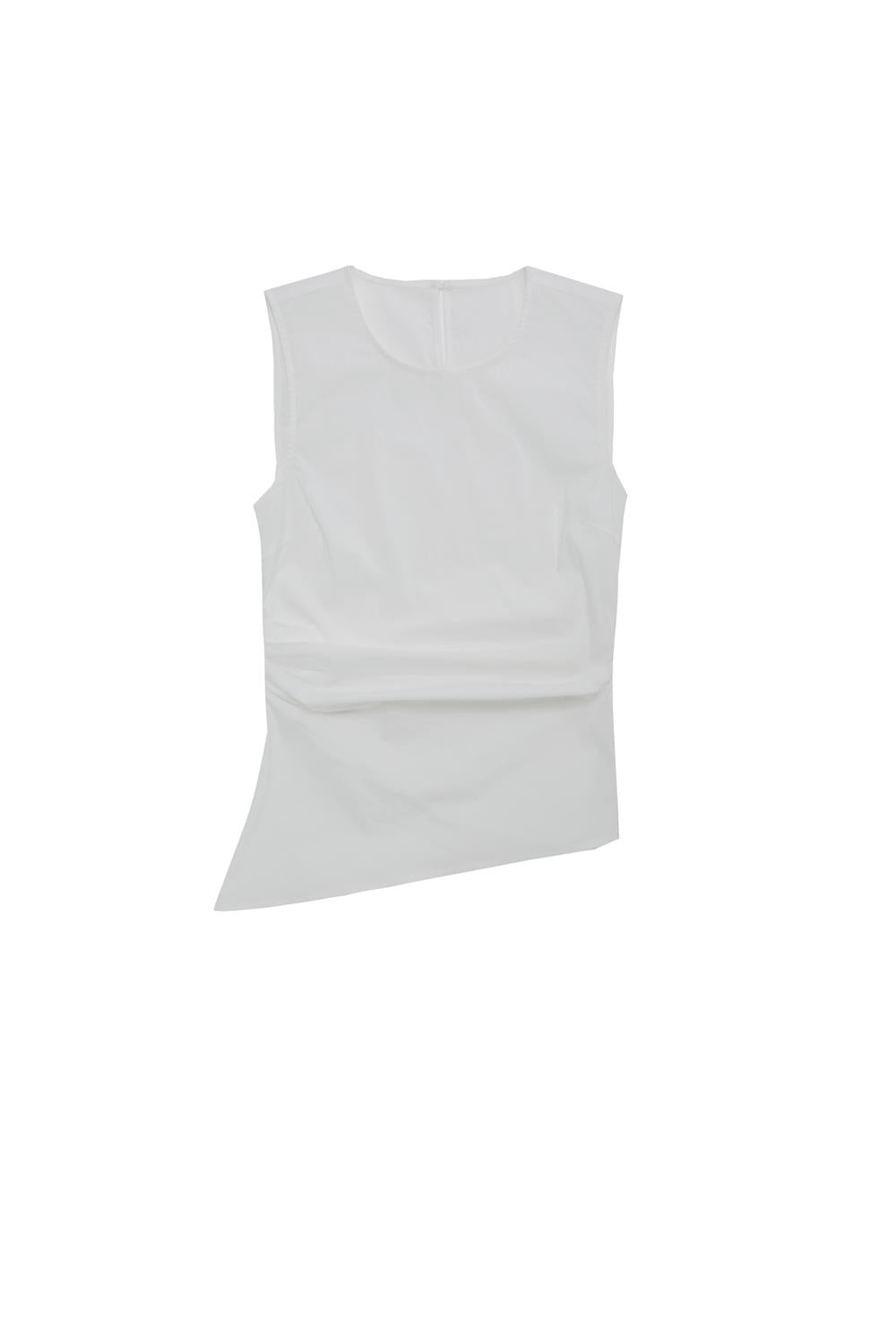 Top sin mangas popelín