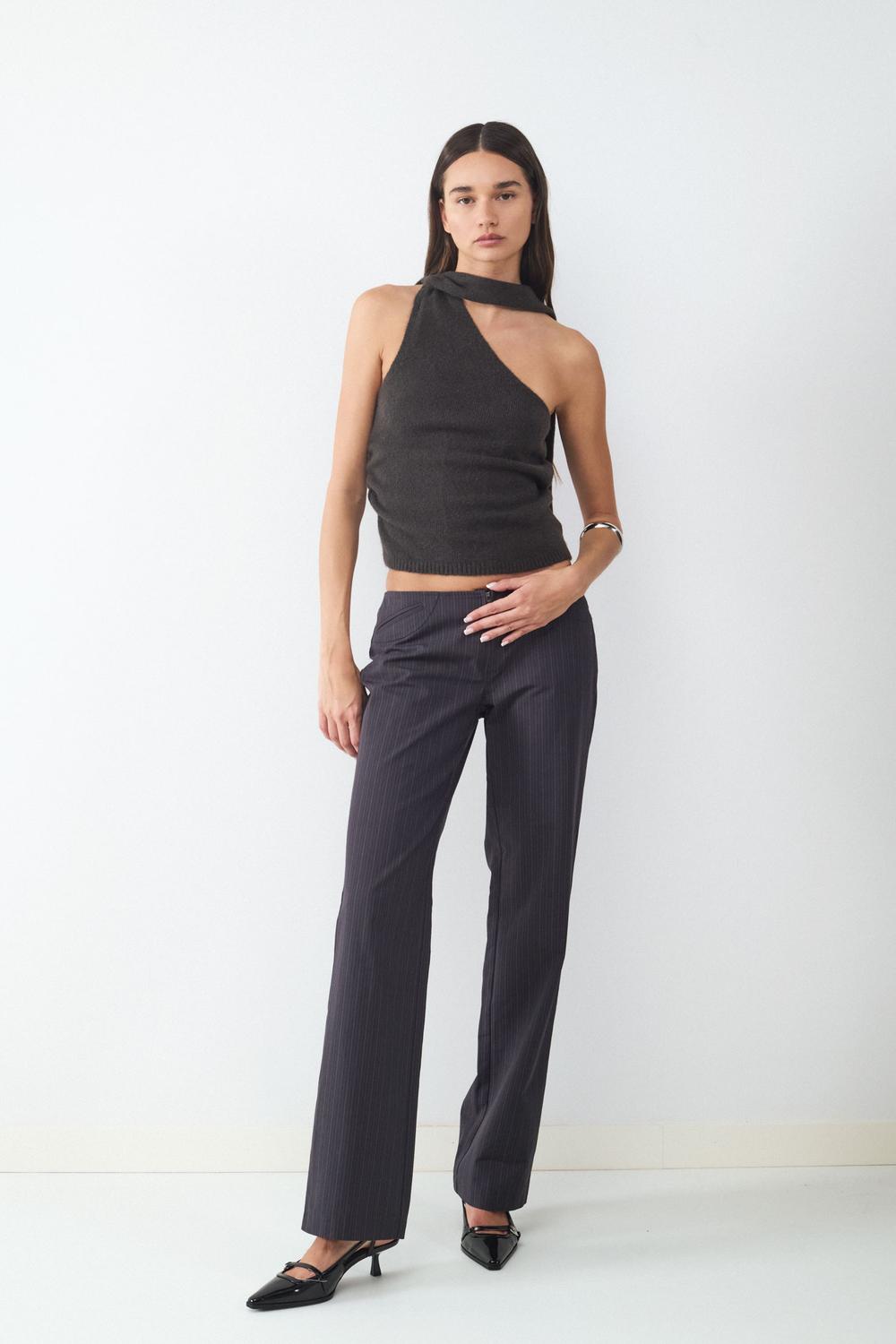 PANTALÓN RECTO CREMALLERA TRAJE