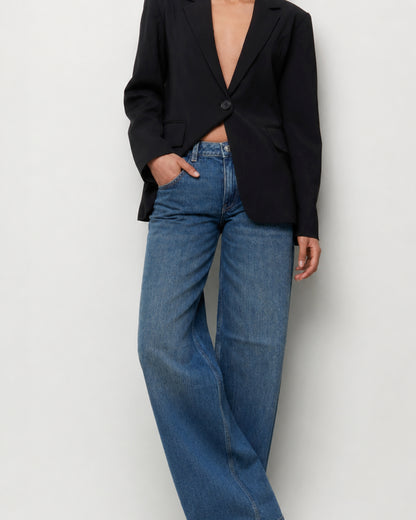 Jeans wide leg low rise