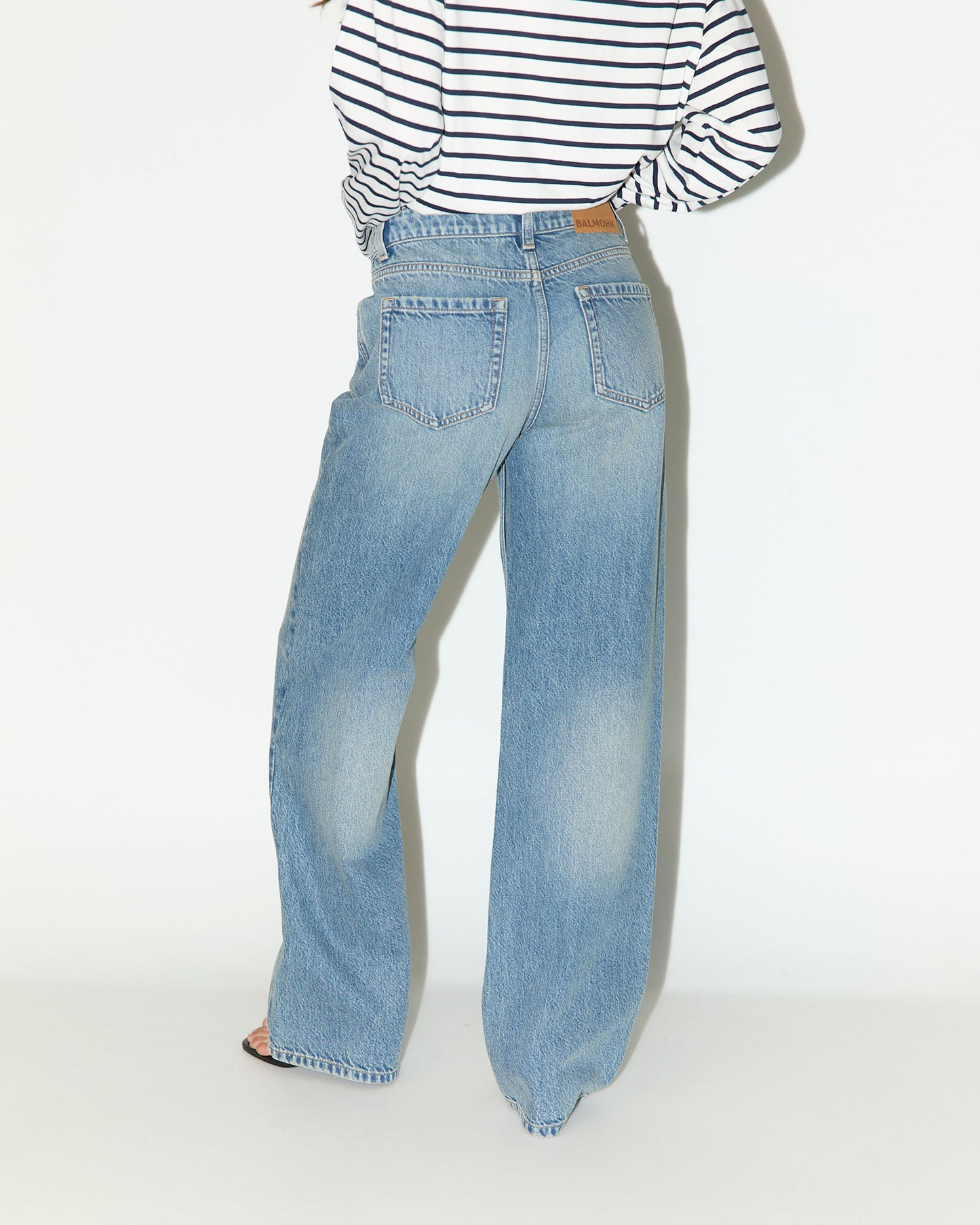 Jeans straight mid rise